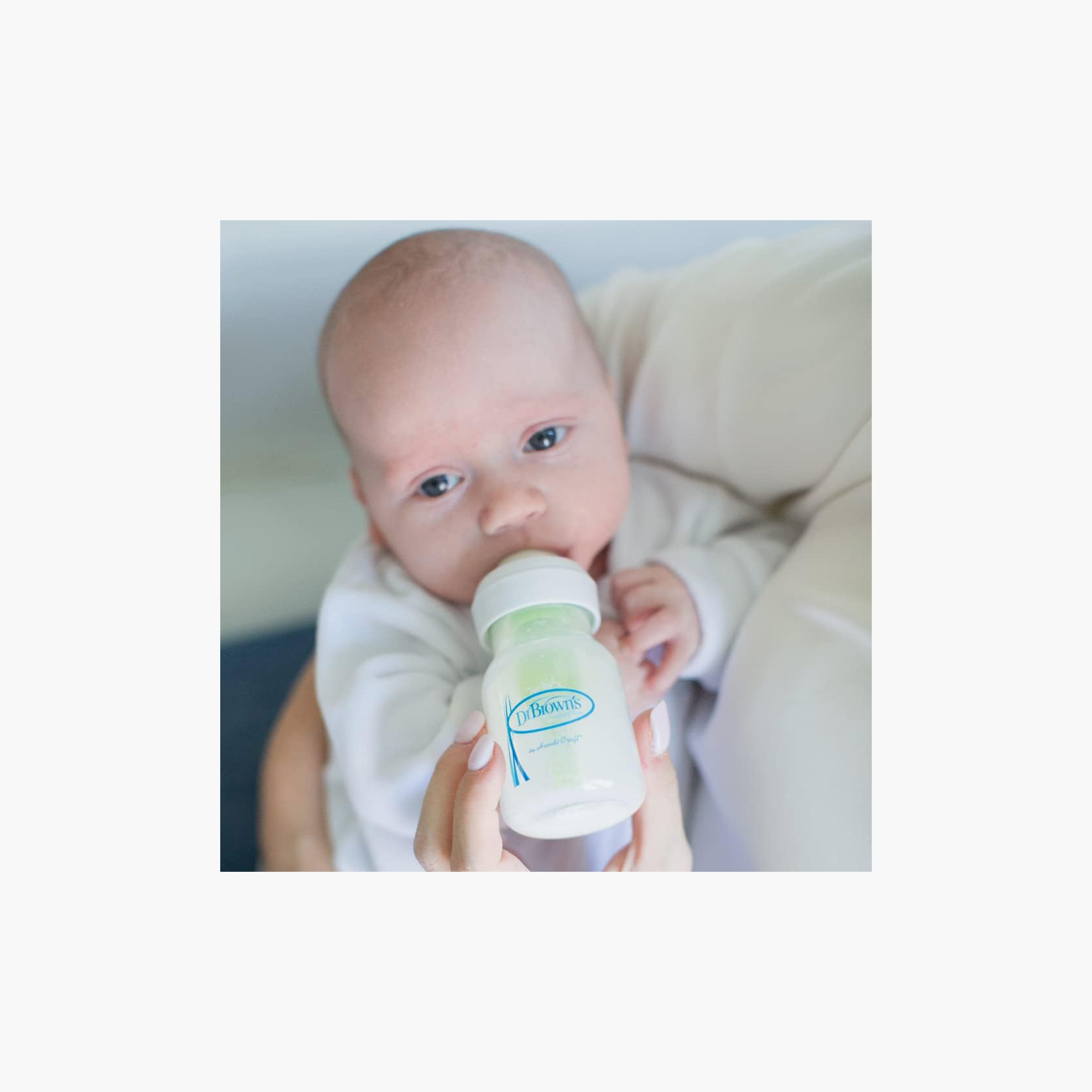 Dr. Brown's 2-Piece Wide Neck Option+ BPA Free Feeding Bottles - 150 ml-baby-feeding-feedingbottles-bottlesandteats-image-4