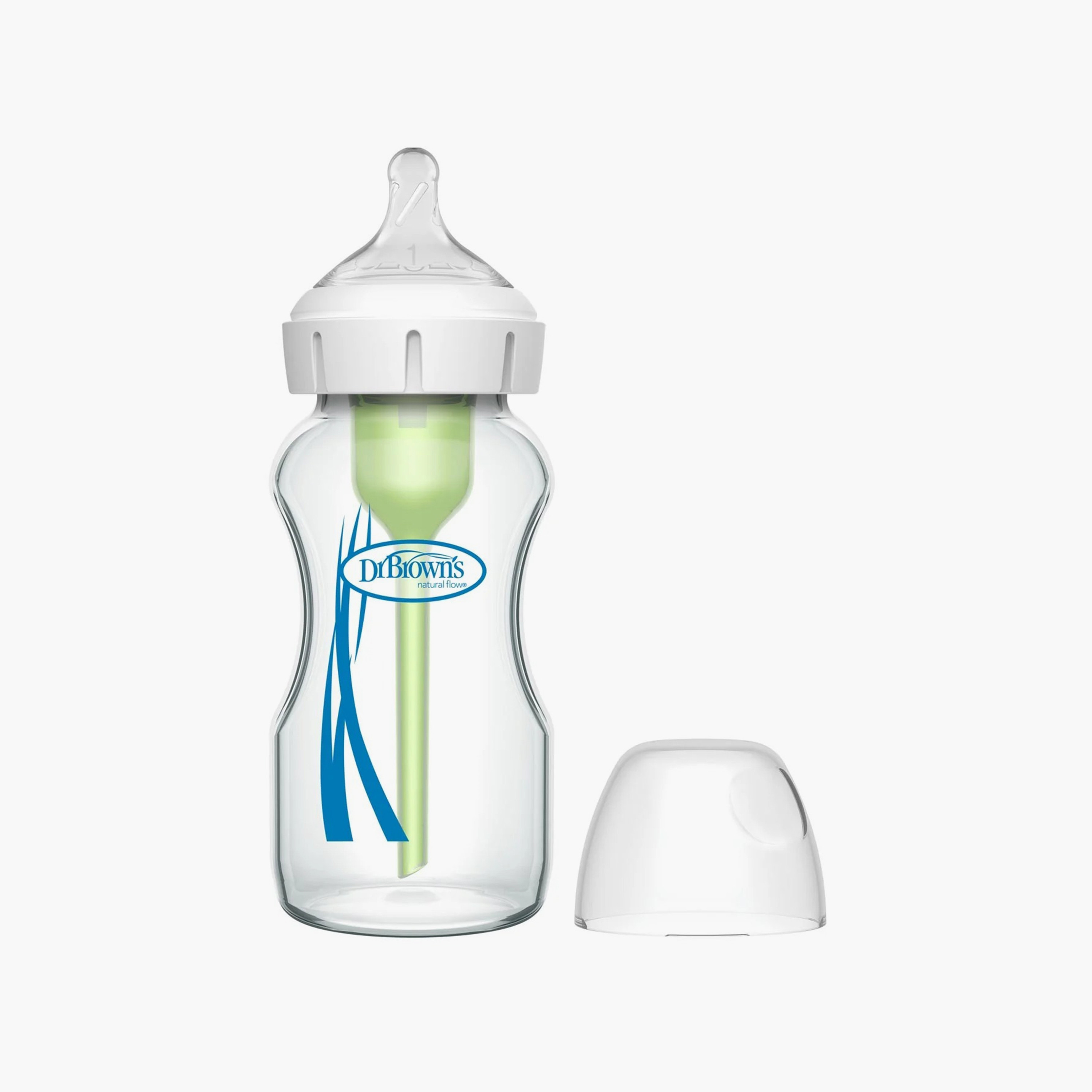 Dr. Brown's Wide Neck Option+ BPA Free Feeding Bottle - 270 ml-baby-feeding-feedingbottles-bottlesandteats-image-1