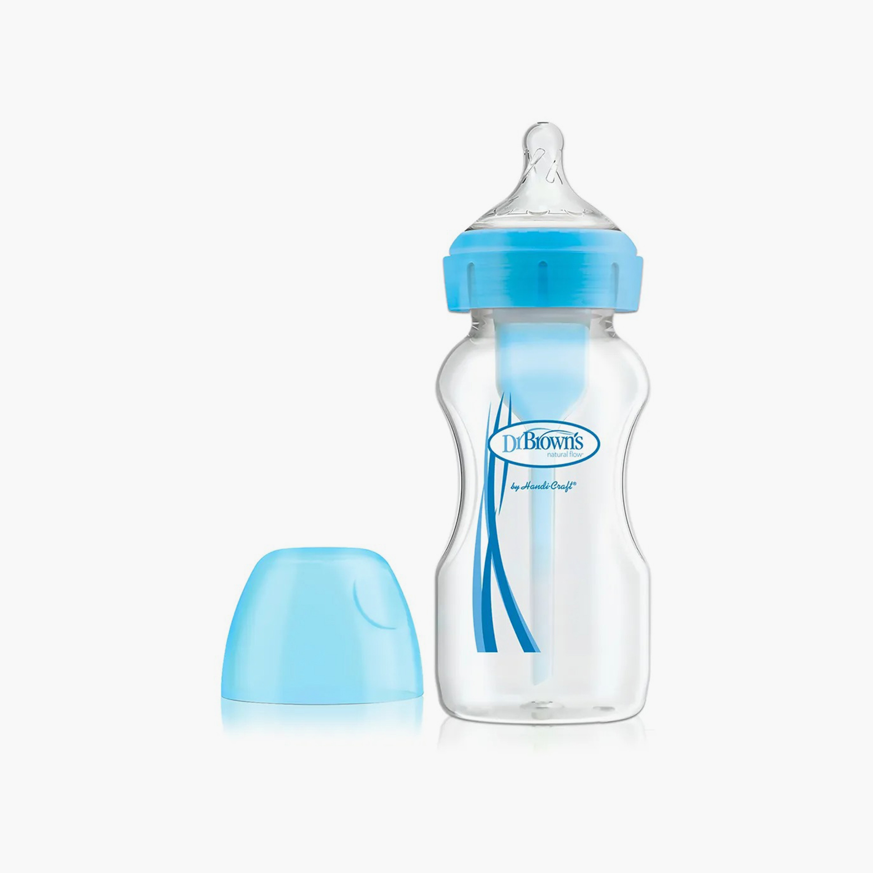 زجاجة رضاعة المضادة للمغص ذات العنق العريض أوبشنز+ - 270 مل من دكتور براونز-baby-feeding-feedingbottles-bottlesandteats-image-4