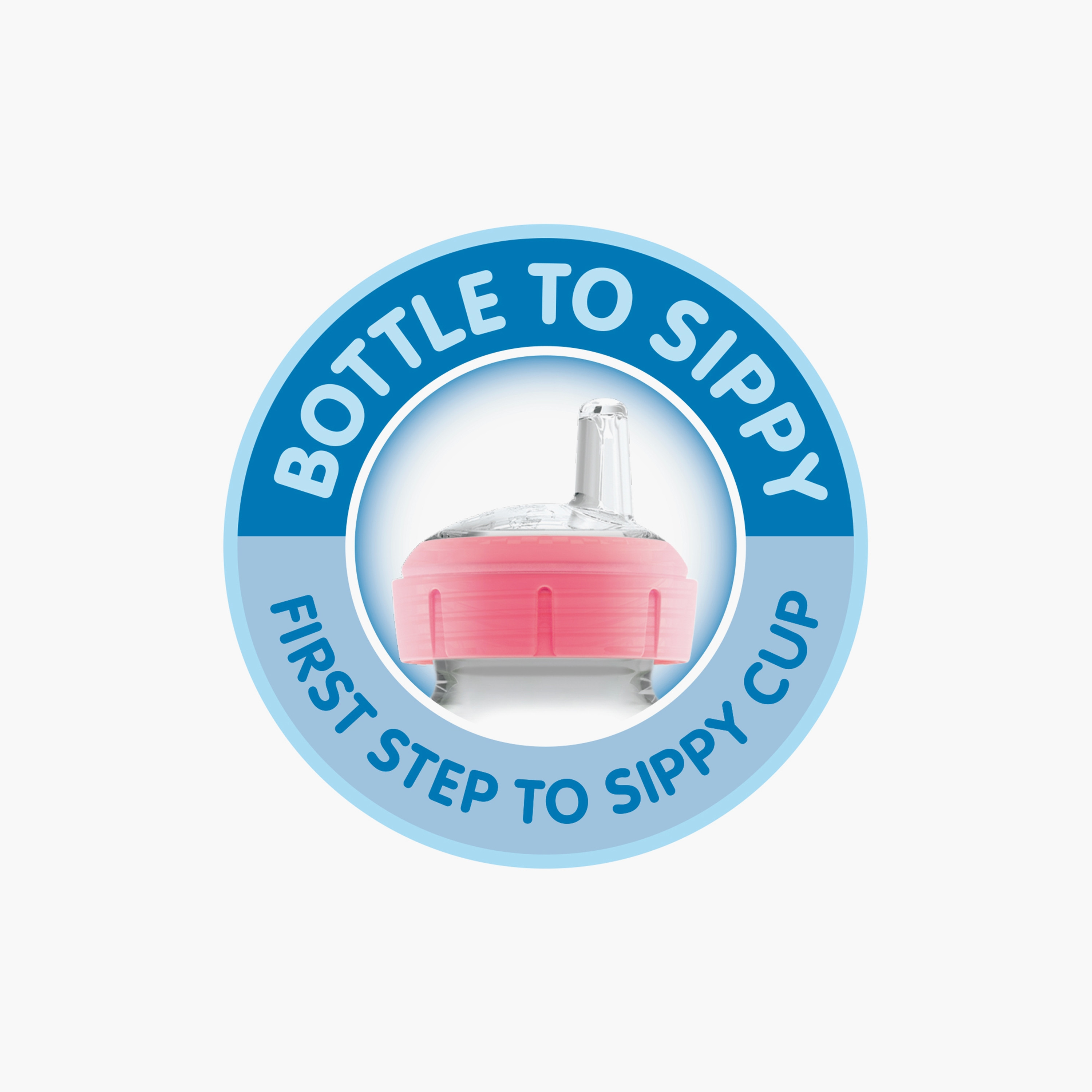 Dr. Brown's Wide Neck Options+ BPA Free Feeding Bottle with Sippy Spout - 270 ml- Rainbow - Blue-baby-feeding-feedingbottles-bottlesandteats-image-3