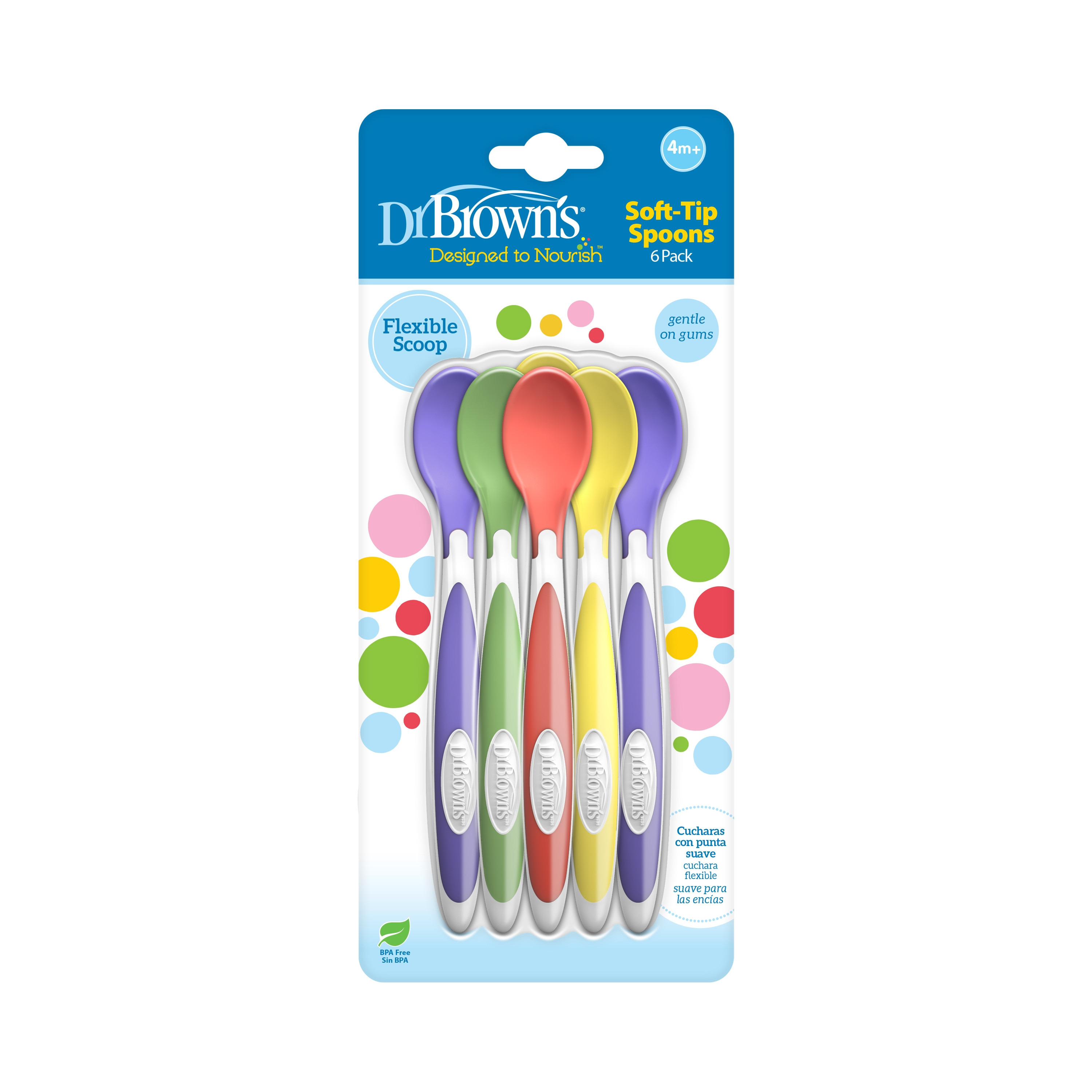 Dr. Brown's 6-Piece Soft-Tip Spoons - Multicolour-baby-feeding-accessories-image-3