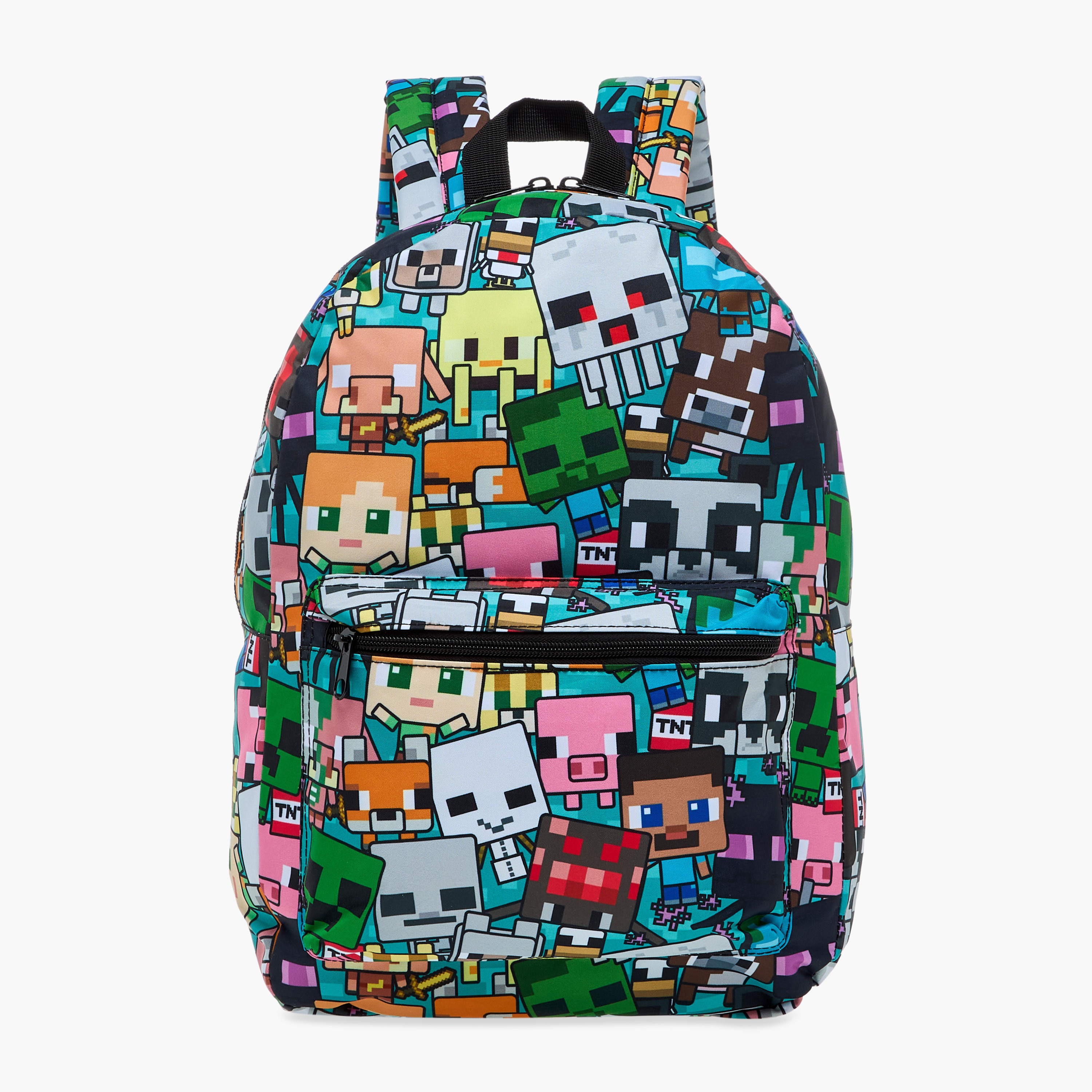 Minecraft Print Backpack with Adjustable Shoulder Straps - 16 inches-school-bagsandbackpacks-backpacks-image-1