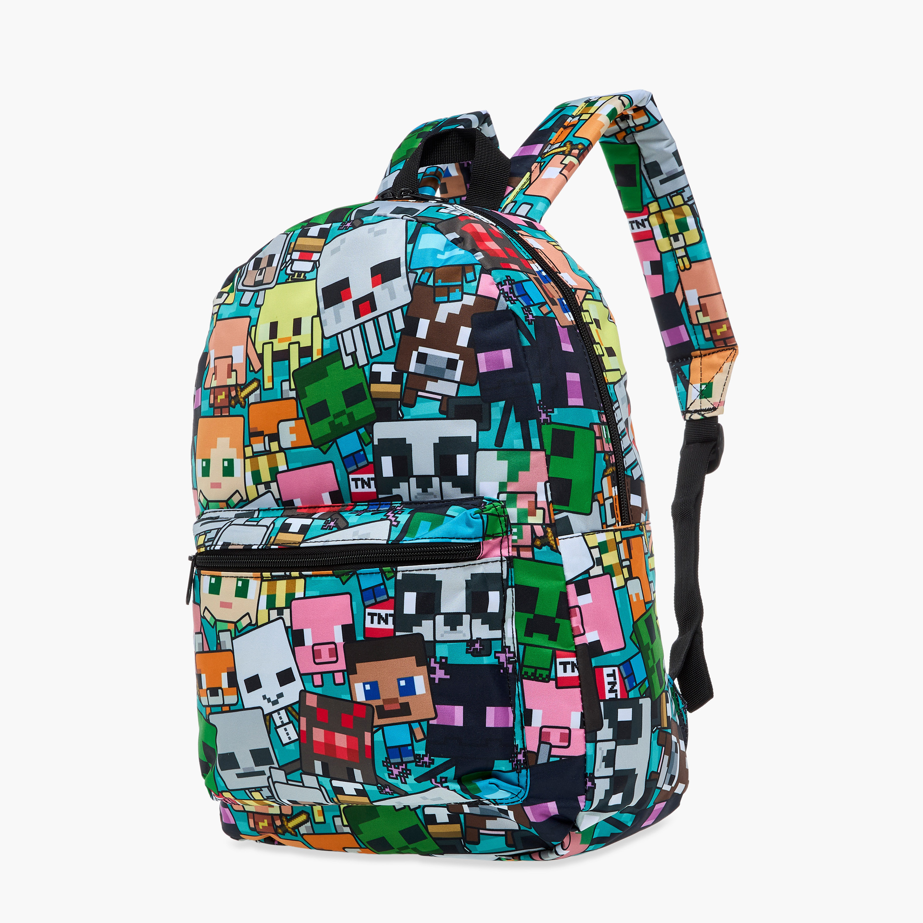 Minecraft Print Backpack with Adjustable Shoulder Straps - 16 inches-school-bagsandbackpacks-backpacks-image-2