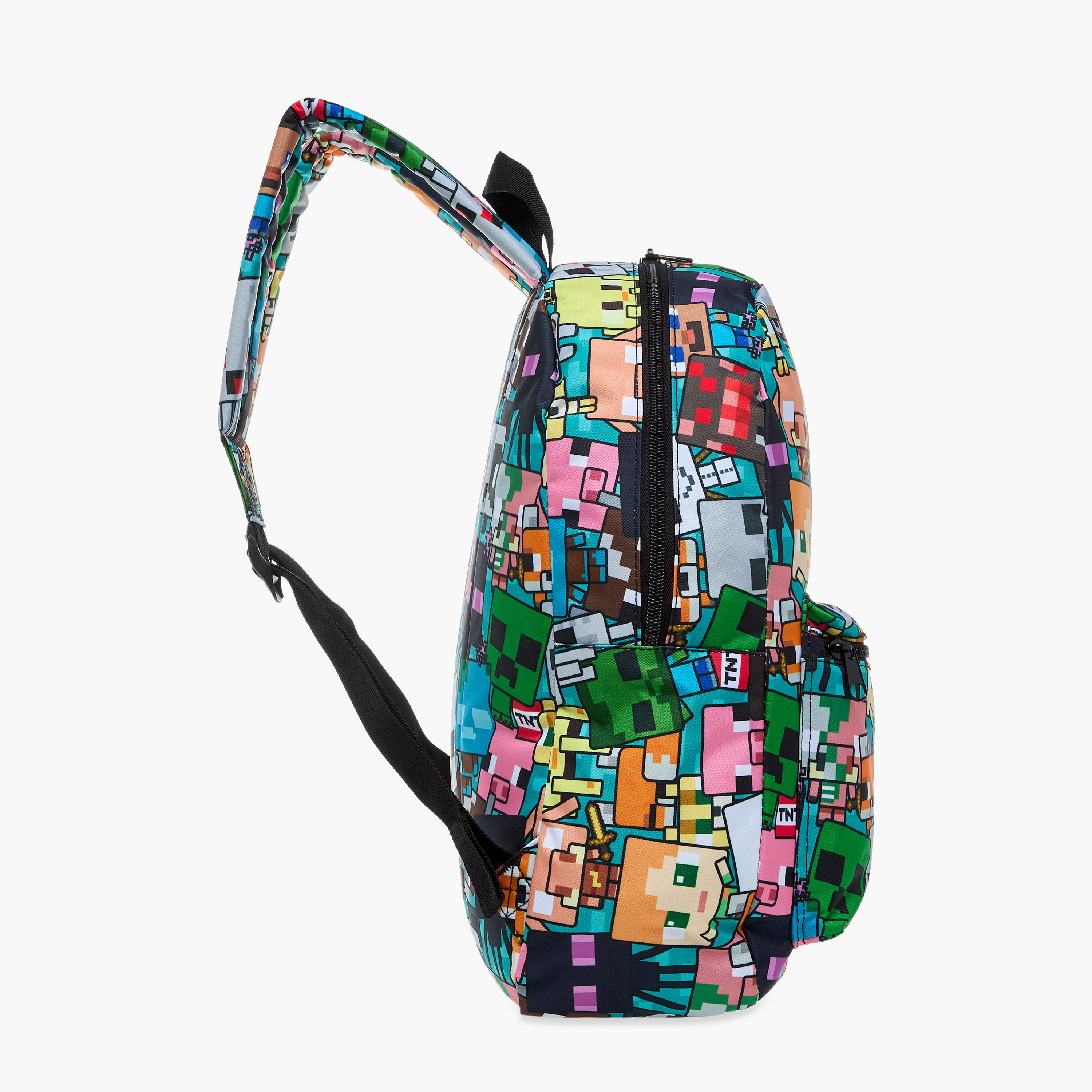 Minecraft Print Backpack with Adjustable Shoulder Straps - 16 inches-school-bagsandbackpacks-backpacks-image-3