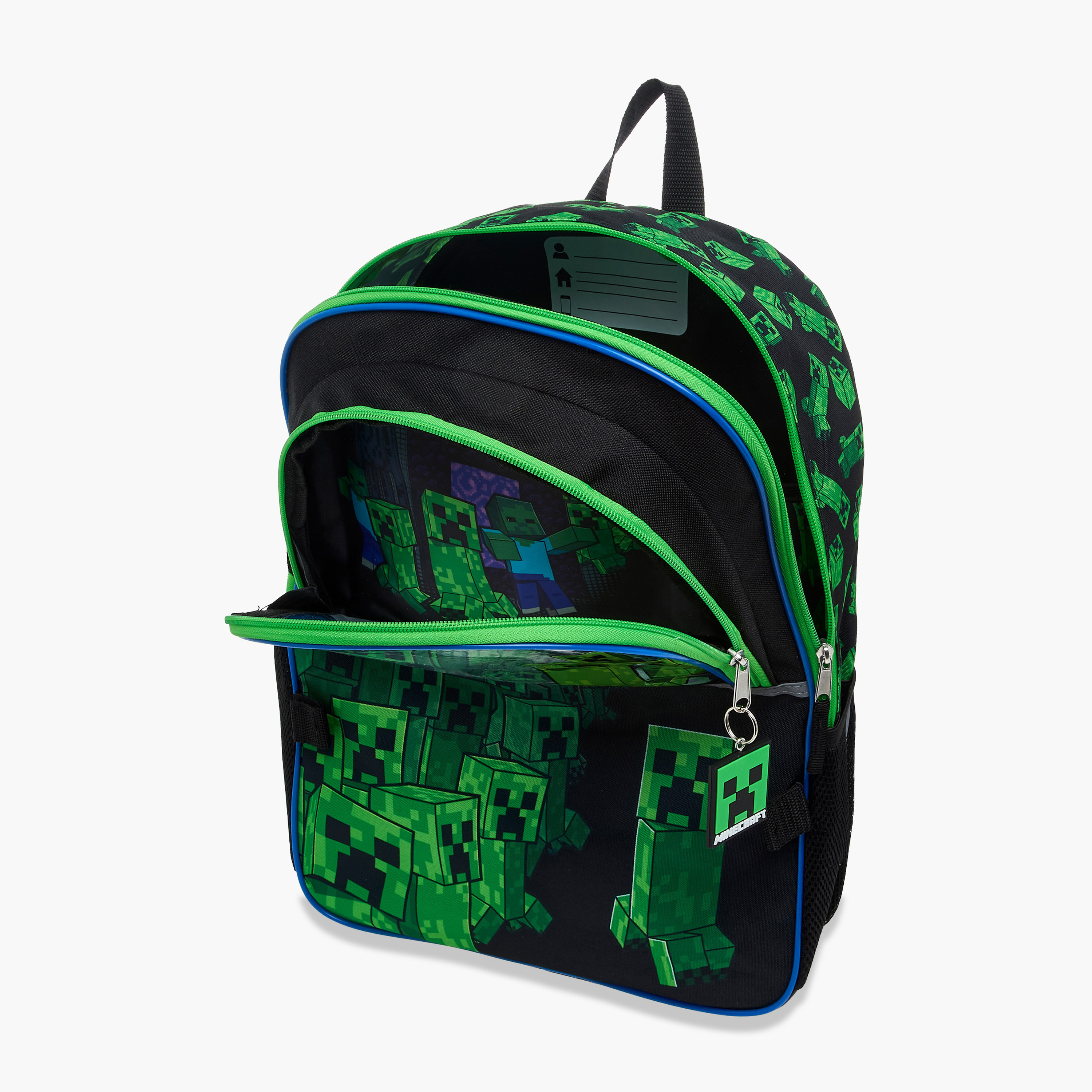 طقم شنط ظهر 4 قطع بطبعات كريبر ماينكرافت - 16 بوصة-school-bagsandbackpacks-sets-image-12