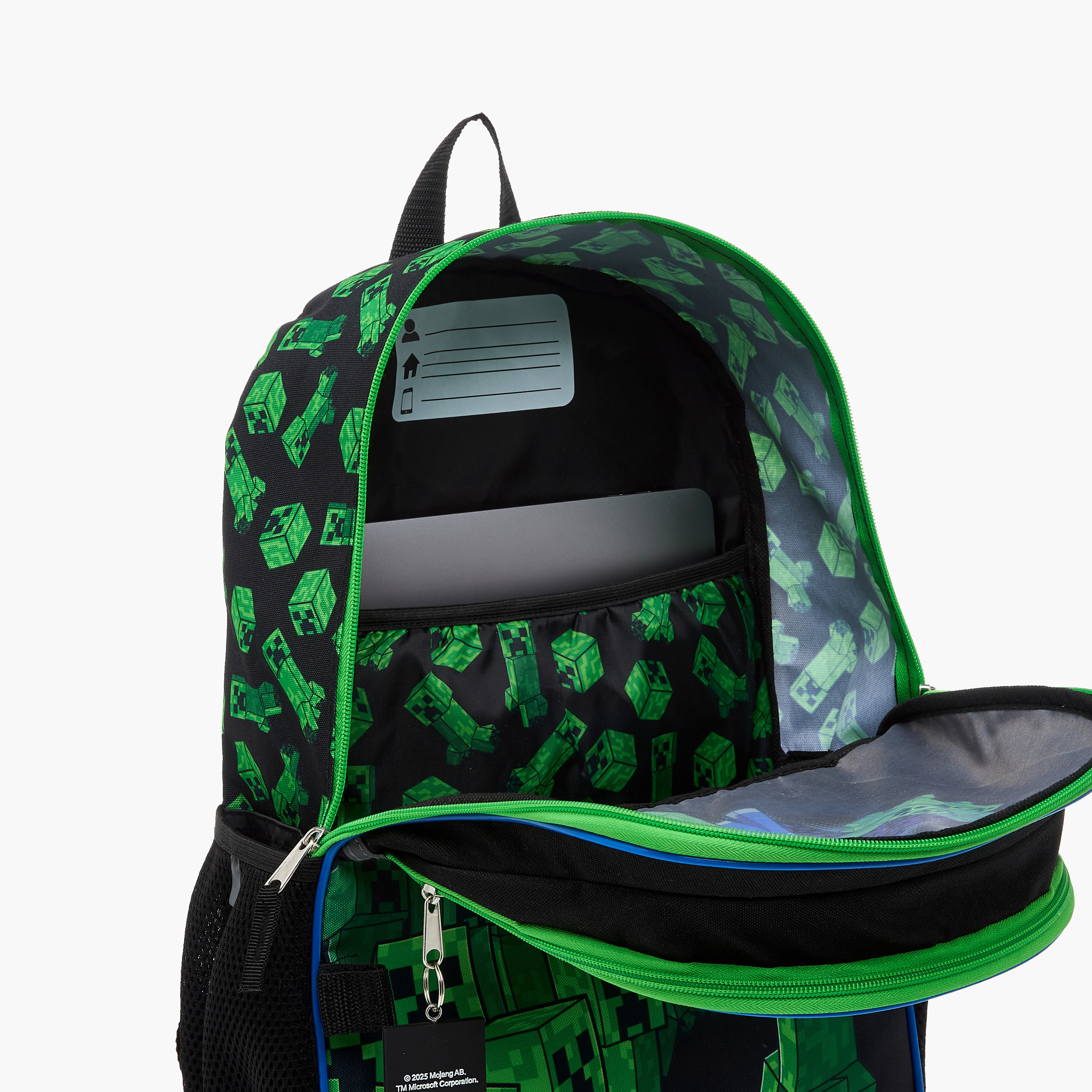 طقم شنط ظهر 4 قطع بطبعات كريبر ماينكرافت - 16 بوصة-school-bagsandbackpacks-sets-image-13