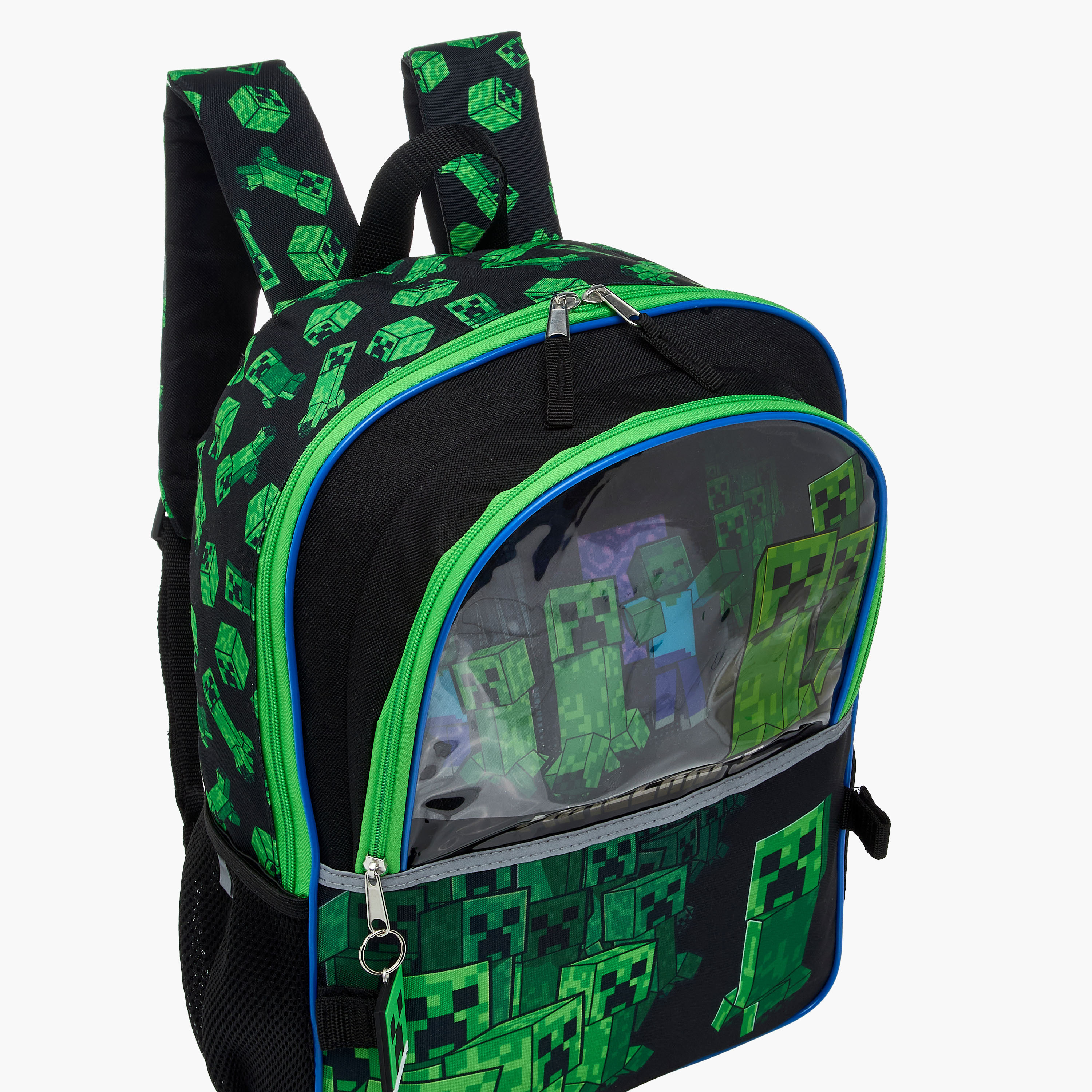 طقم شنط ظهر 4 قطع بطبعات كريبر ماينكرافت - 16 بوصة-school-bagsandbackpacks-sets-image-6