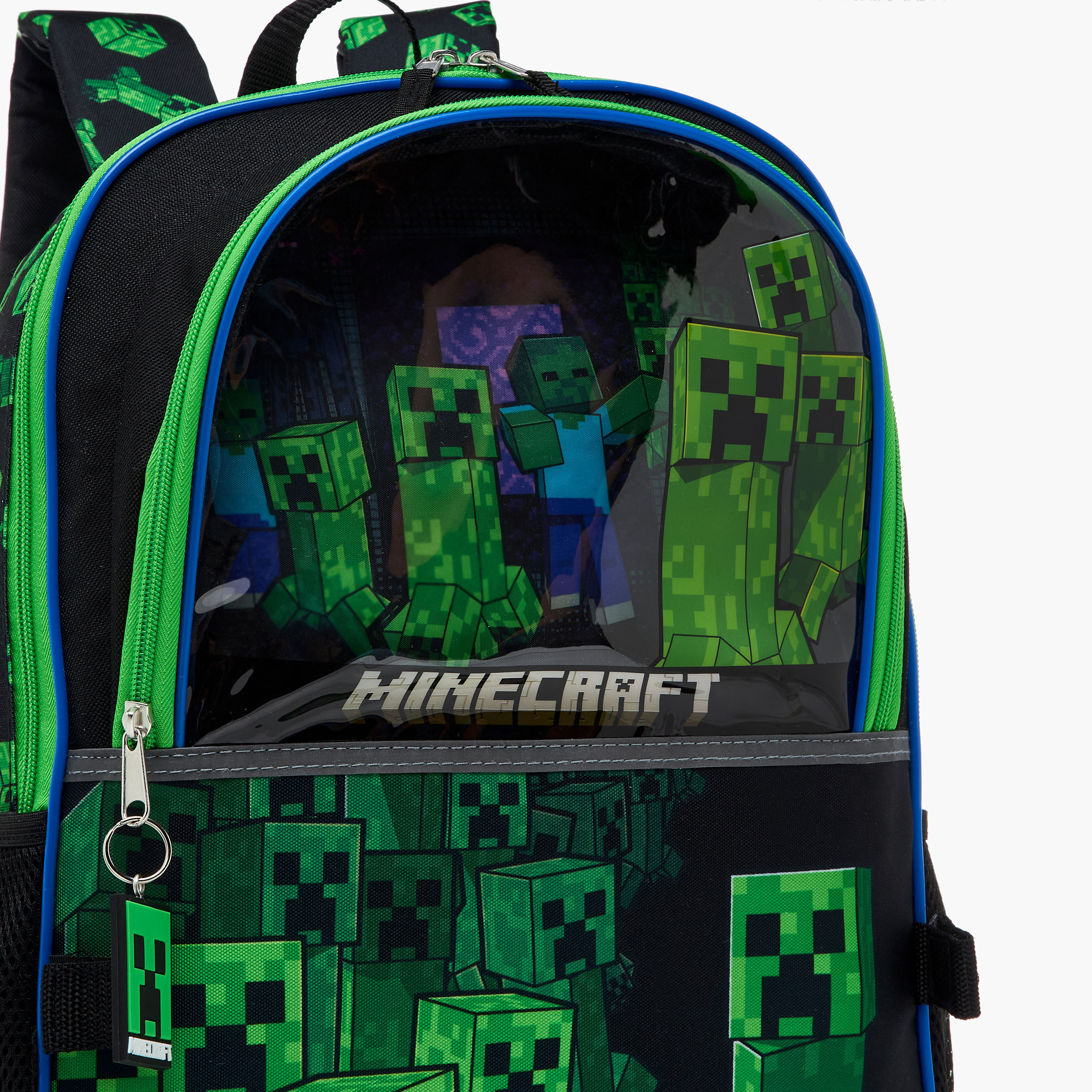 طقم شنط ظهر 4 قطع بطبعات كريبر ماينكرافت - 16 بوصة-school-bagsandbackpacks-sets-image-7