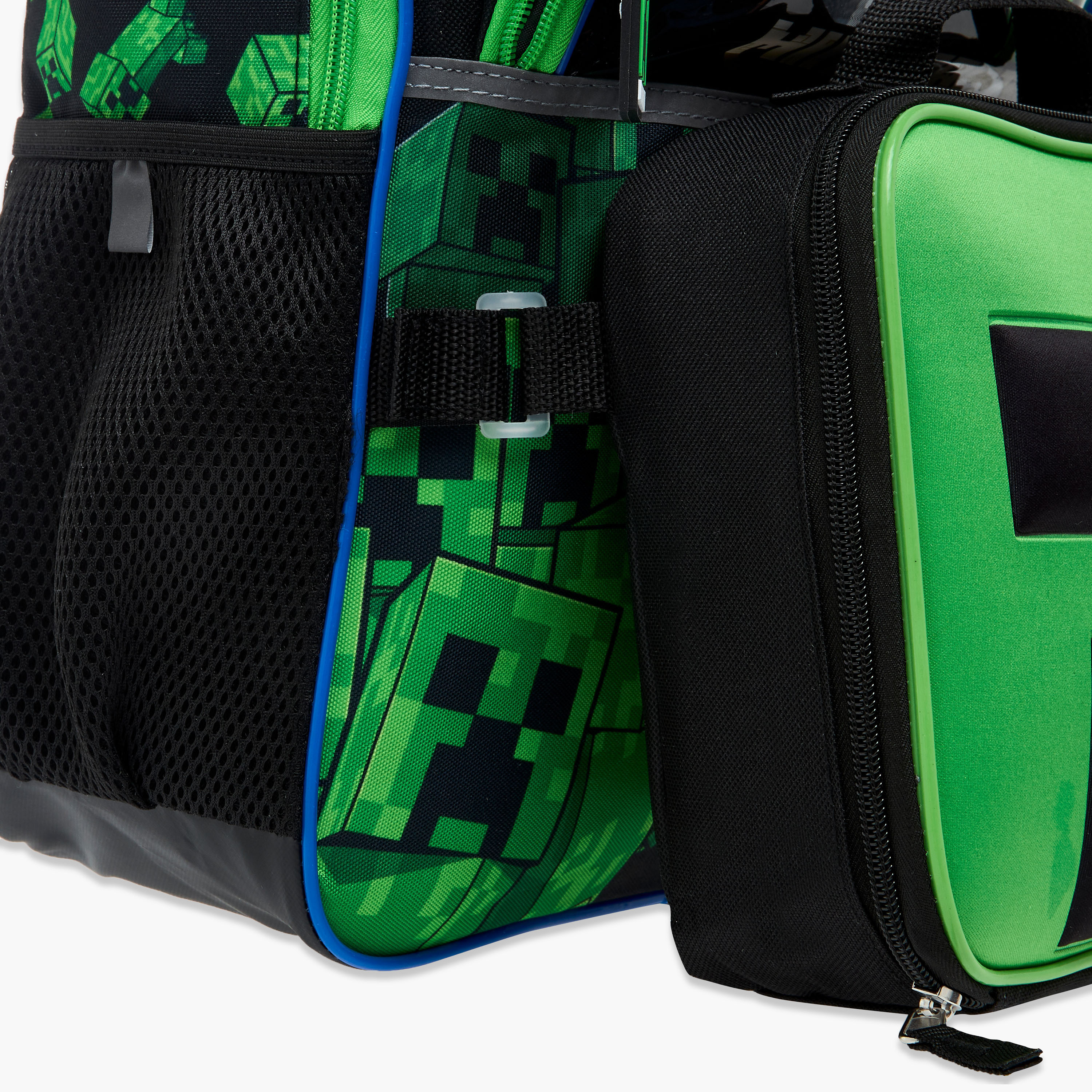 طقم شنط ظهر 4 قطع بطبعات كريبر ماينكرافت - 16 بوصة-school-bagsandbackpacks-sets-image-9