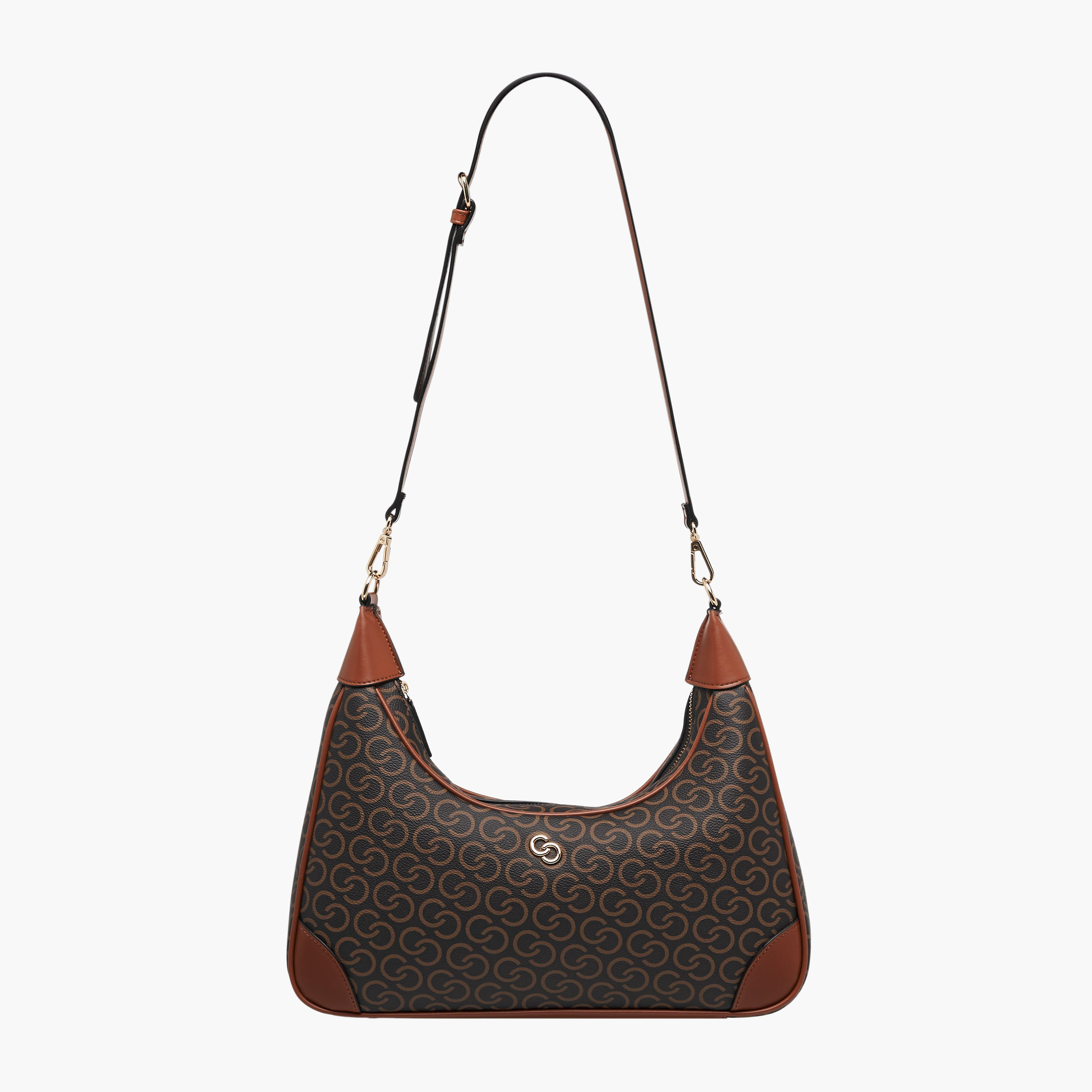 شنطة كتف بطبعات مونوجرام وحزام قابل للفصل من سيليست-women-bagsandwallets-handbags-image-3