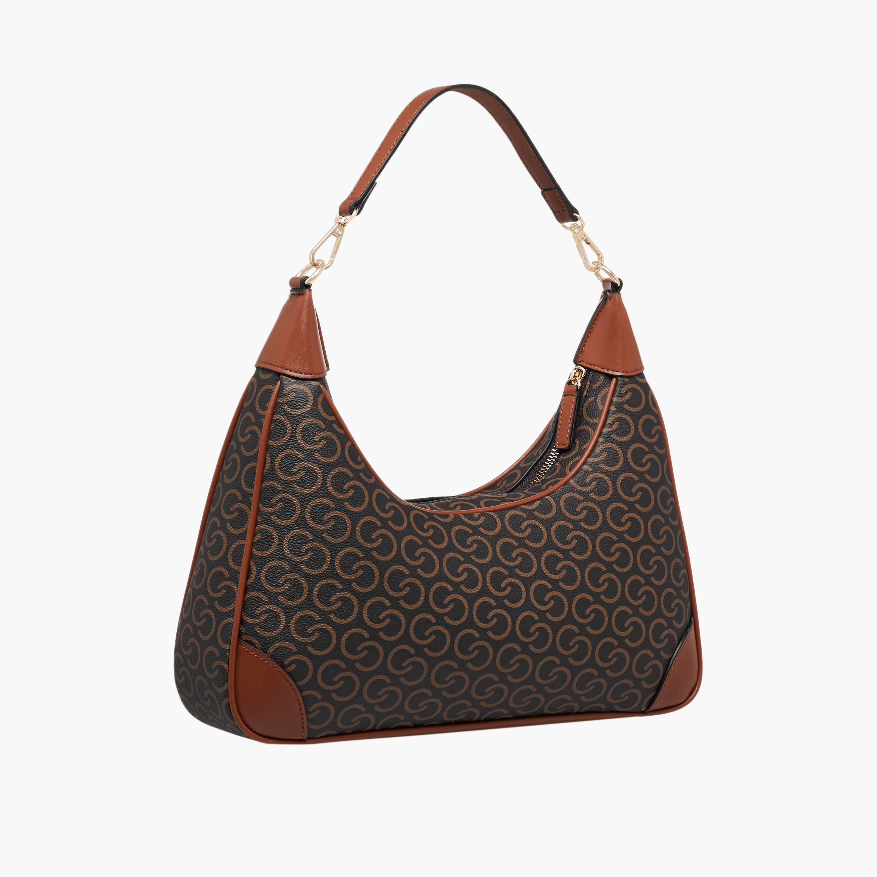 شنطة كتف بطبعات مونوجرام وحزام قابل للفصل من سيليست-women-bagsandwallets-handbags-image-4