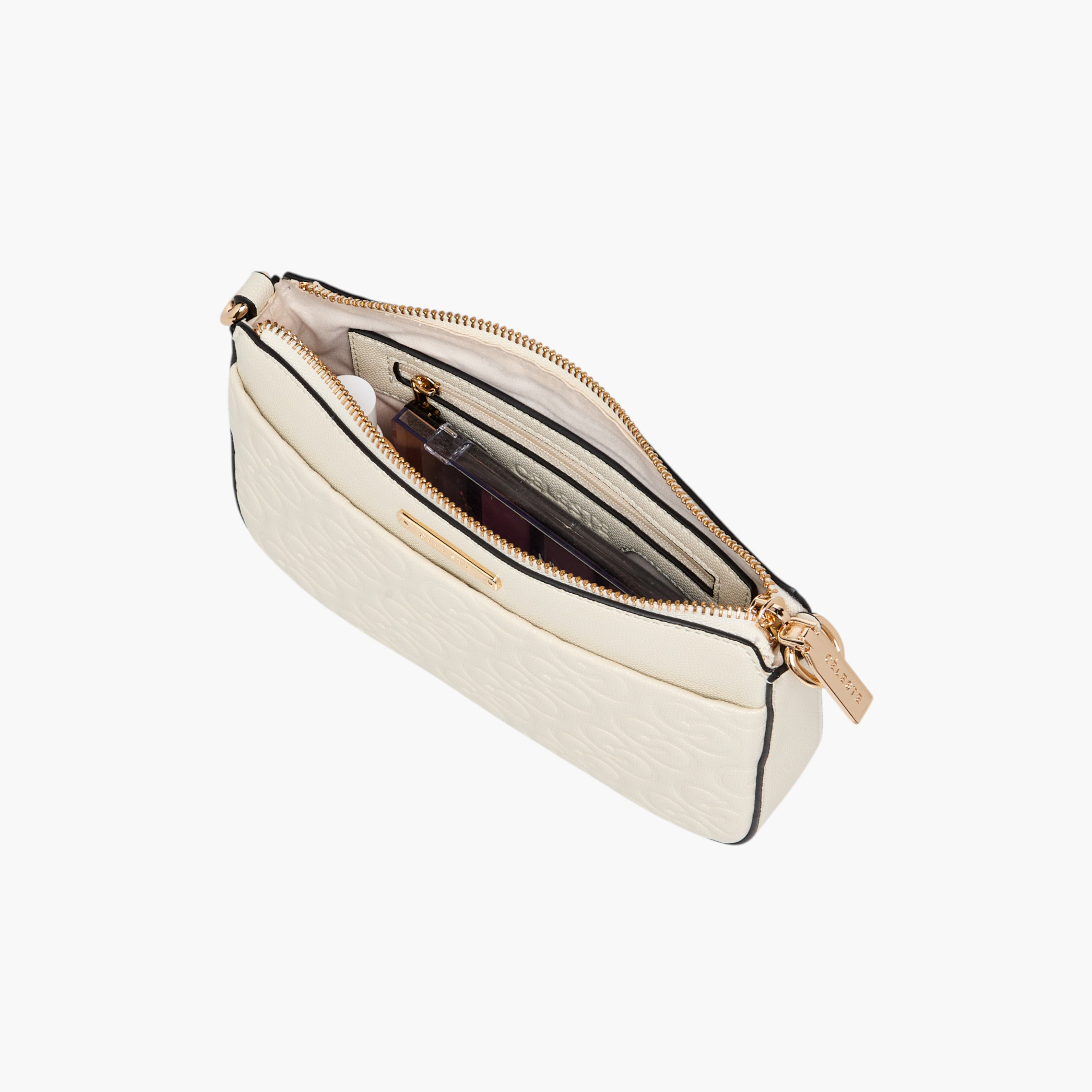 شنطة كروس بودي بنقوش مونوجرام وحزام سلسلة قابل للفصل وسحاب إغلاق من سيليست-women-bagsandwallets-handbags-image-7