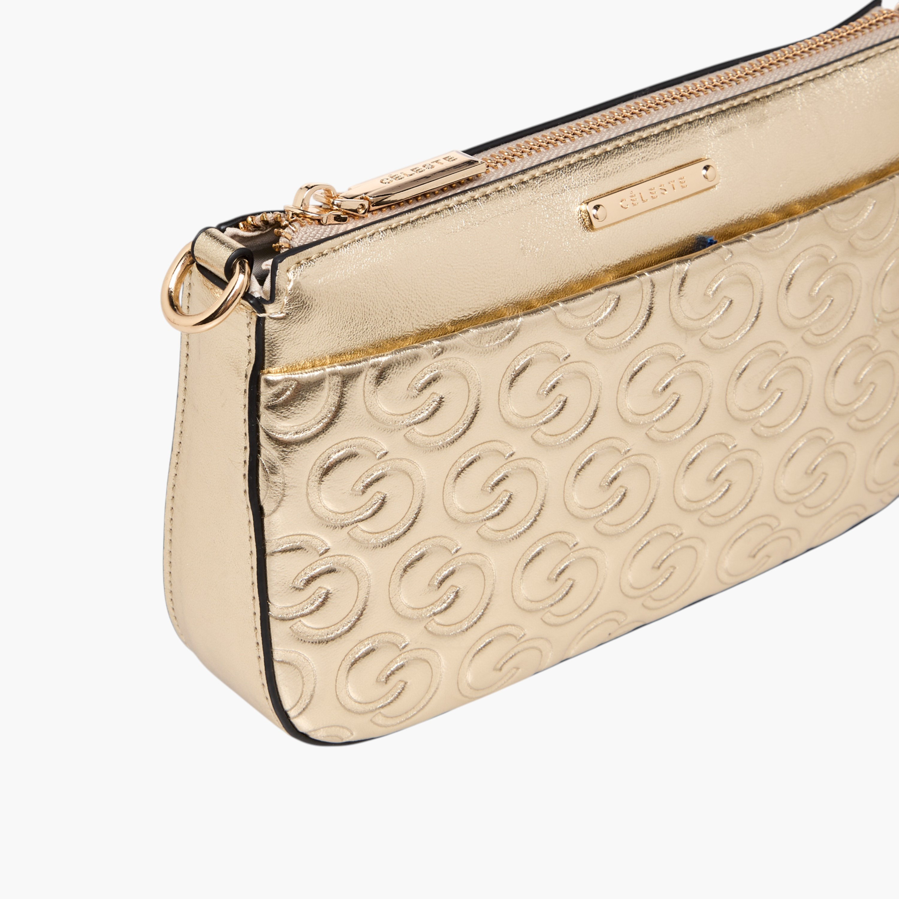 شنطة كروس بودي بحزام سلسلة قابل للفصل ونقوش مونوجرام من سيليست-women-bagsandwallets-handbags-image-3