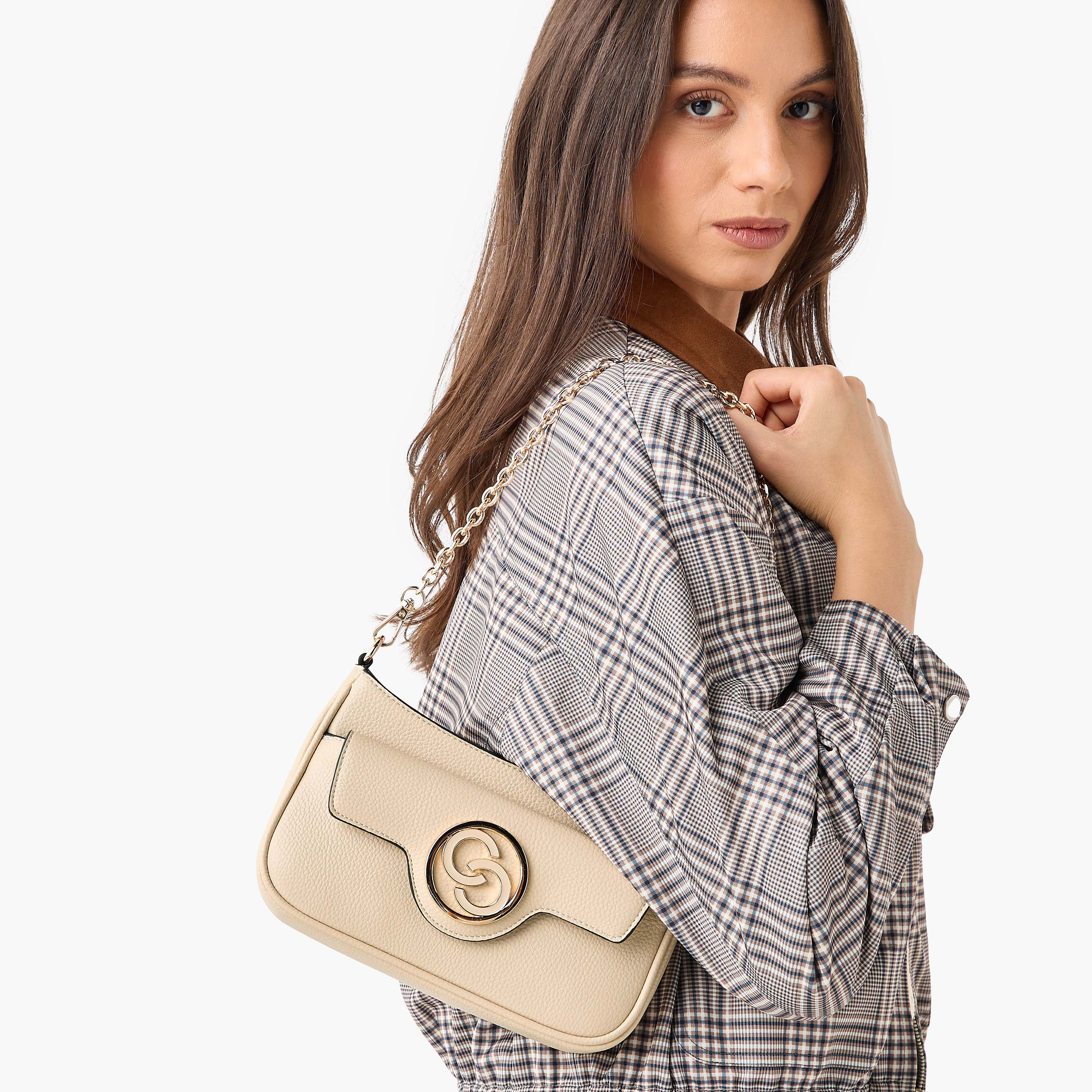 Celeste Logo Accent Crossbody Bag with Zip Closure-women-bagsandwallets-handbags-image-2