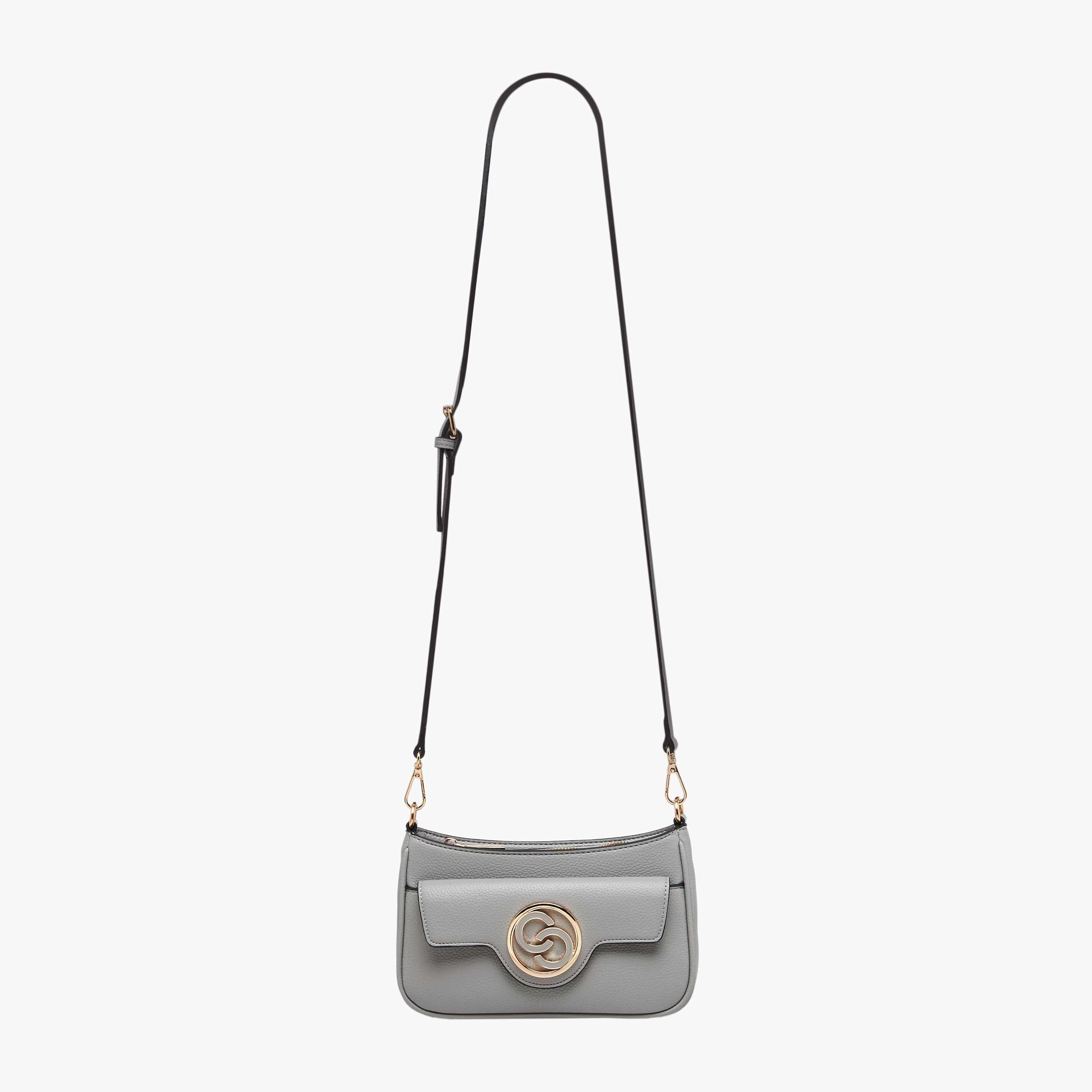 شنطة كروس بودي بسحاب إغلاق وتزيينات شعار من سيليست-women-bagsandwallets-handbags-image-3