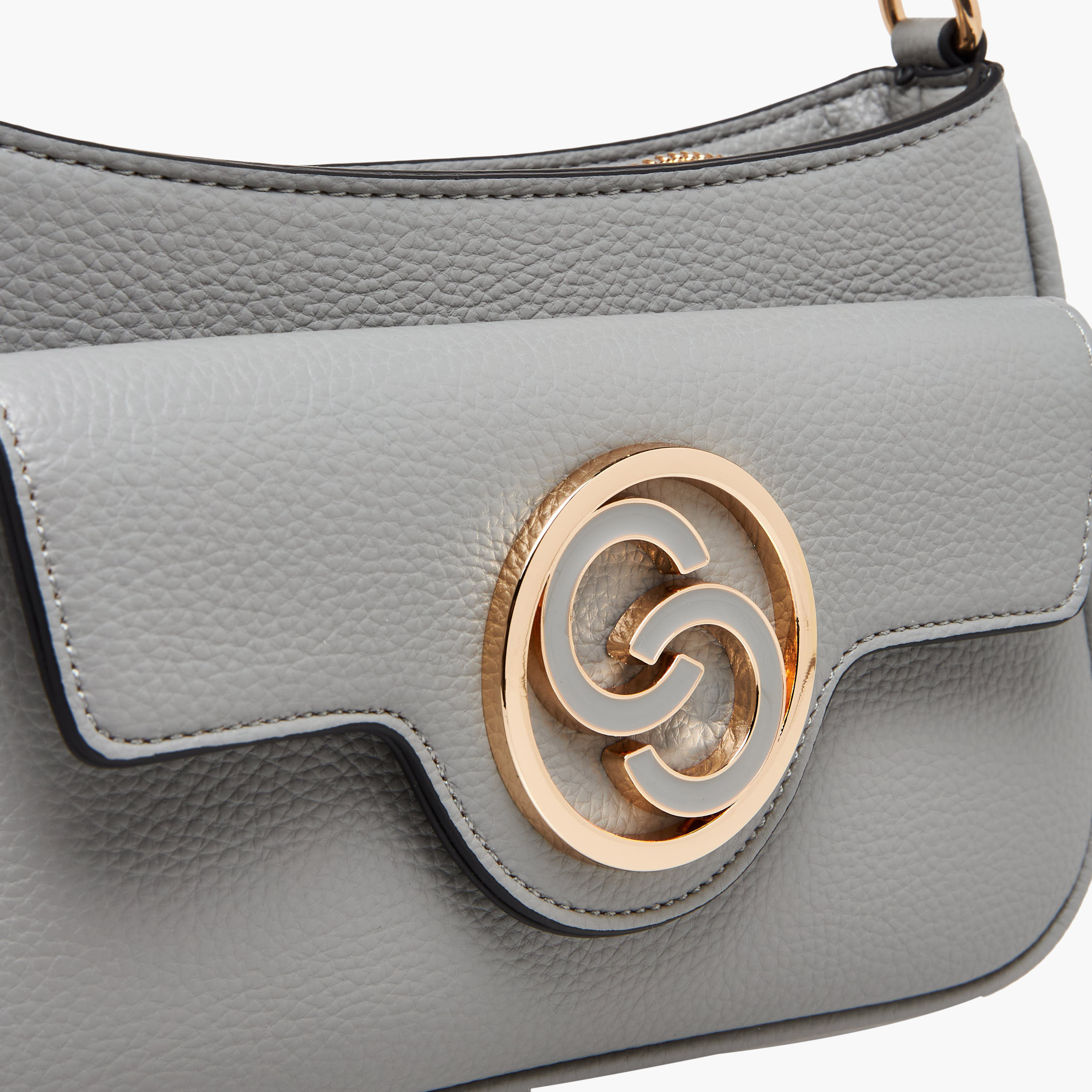 شنطة كروس بودي بسحاب إغلاق وتزيينات شعار من سيليست-women-bagsandwallets-handbags-image-5