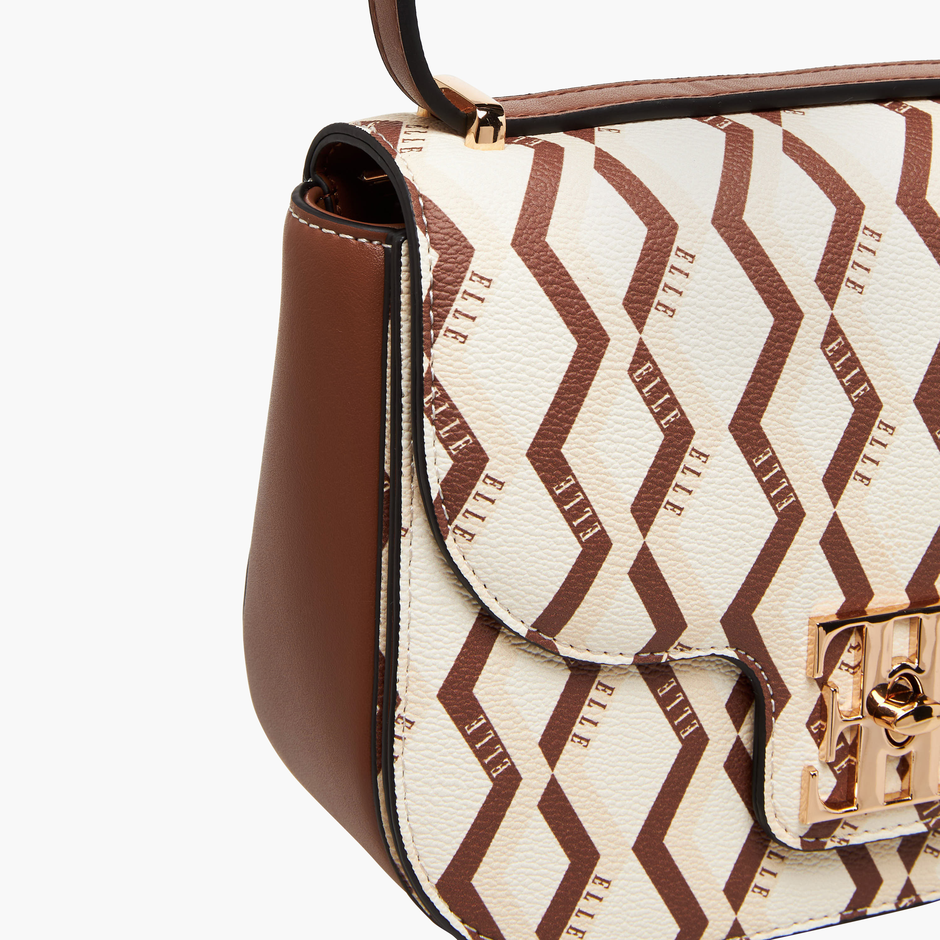 Elle Monogram Print Crossbody Bag with Adjustable Strap-women-bagsandwallets-handbags-image-5