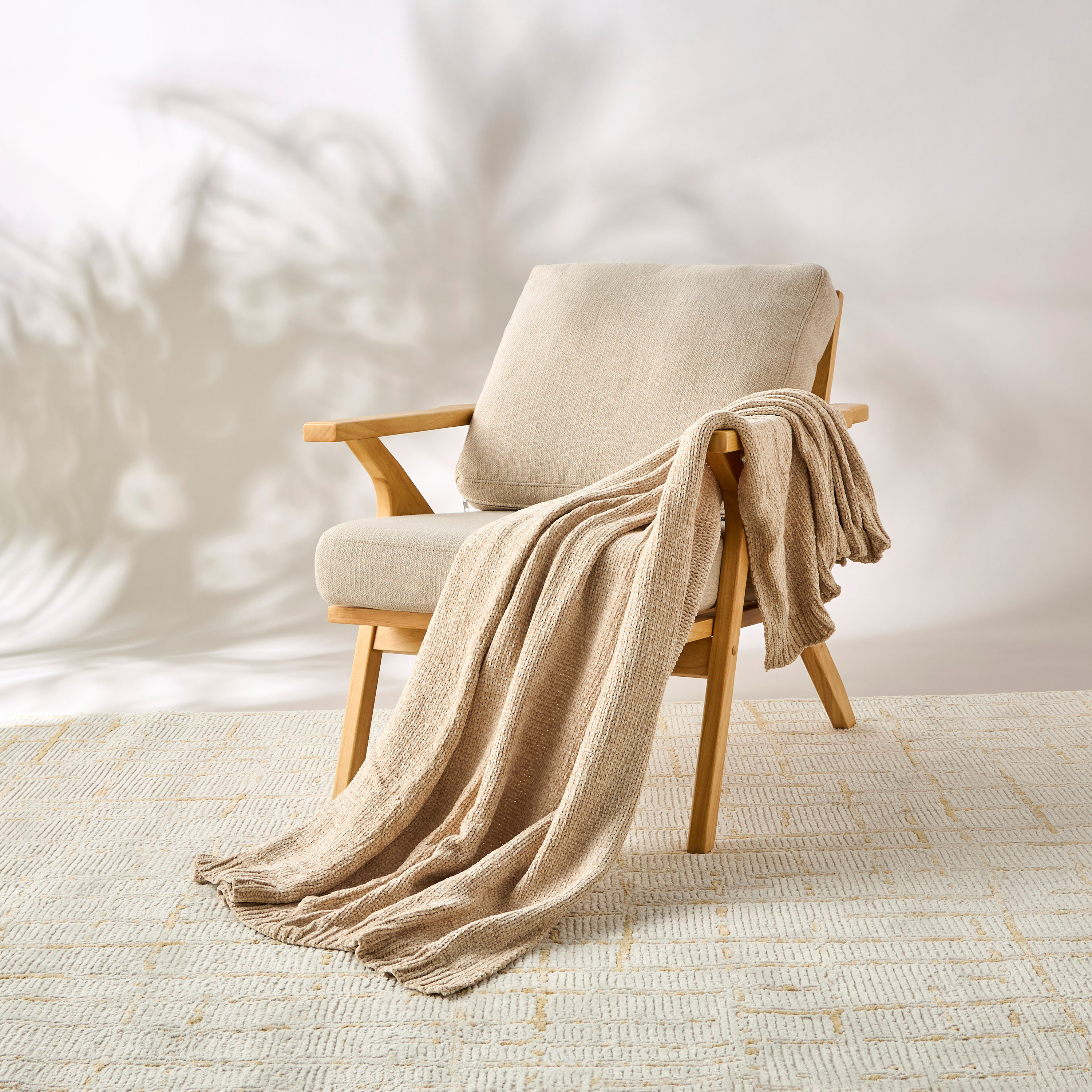 Knitted Chenille Throw - 127x152 cms-household-cushionsandthrows-throwsandblankets-throws-image-2