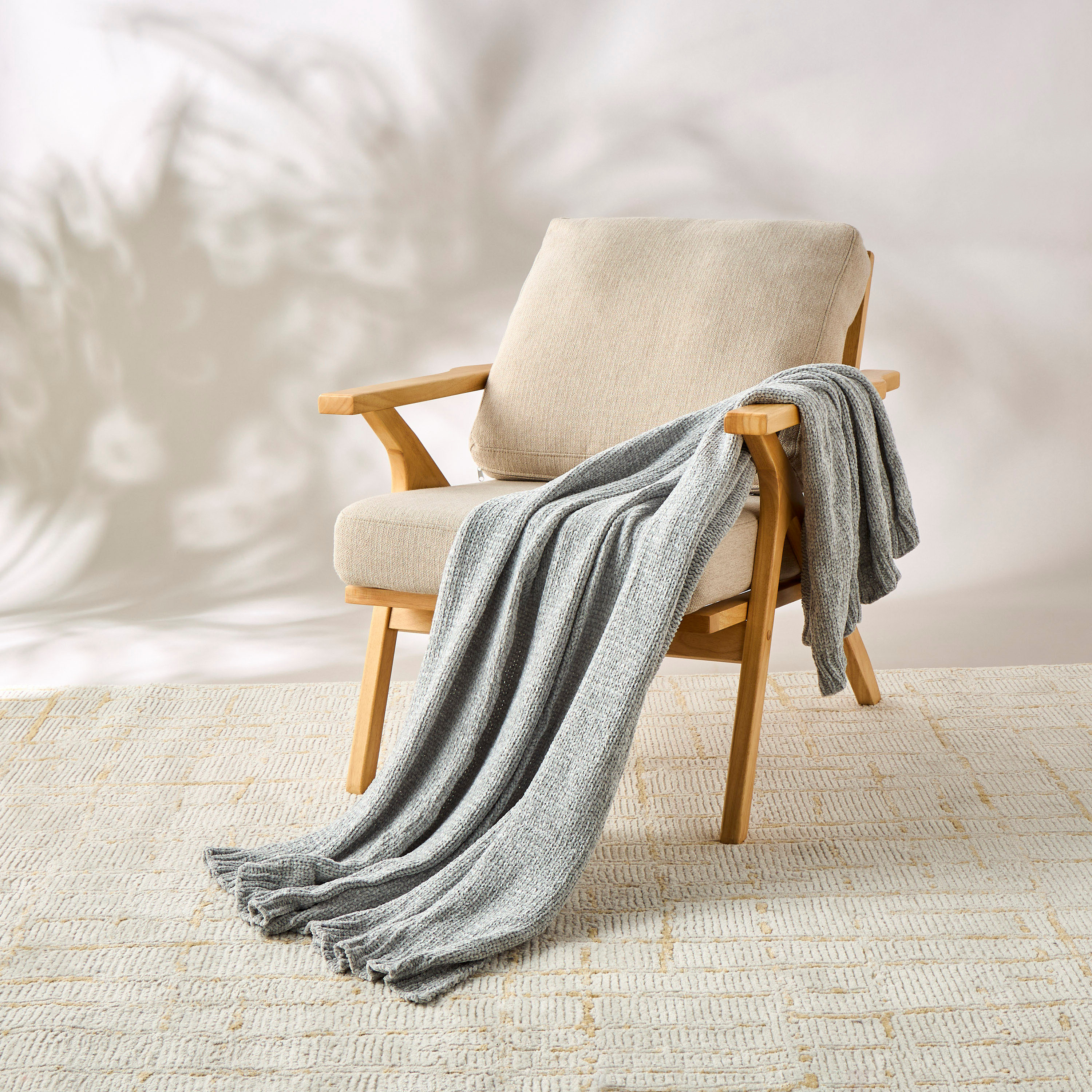 بطانية شينيل محبوكة - 127x152 سم-household-cushionsandthrows-throwsandblankets-throws-image-2