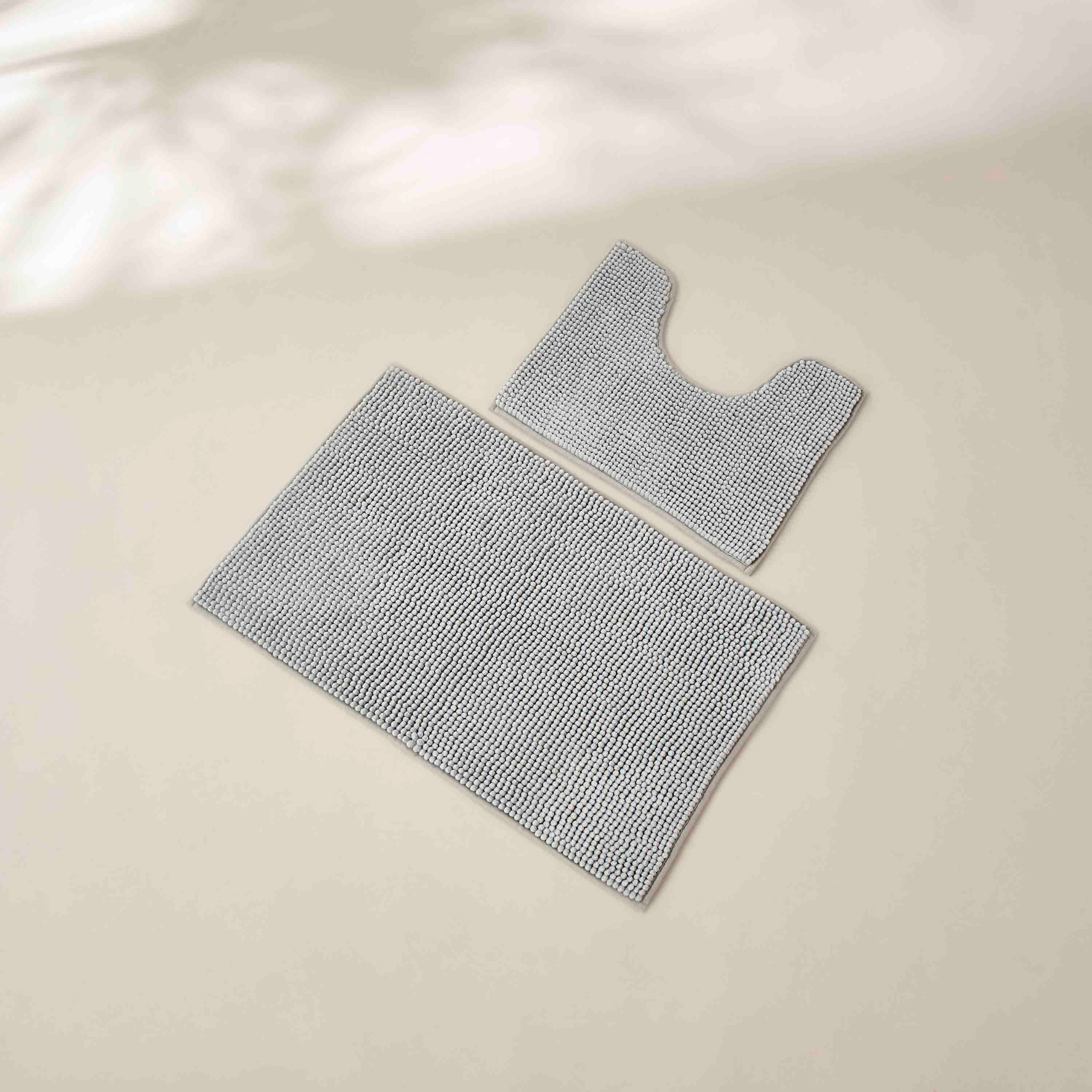 Chenille Loop 2-Piece Textured Anti-Slip Bath Mat Set-household-bathandlaundry-bathlinen-bathmatsandtubmats-image-1