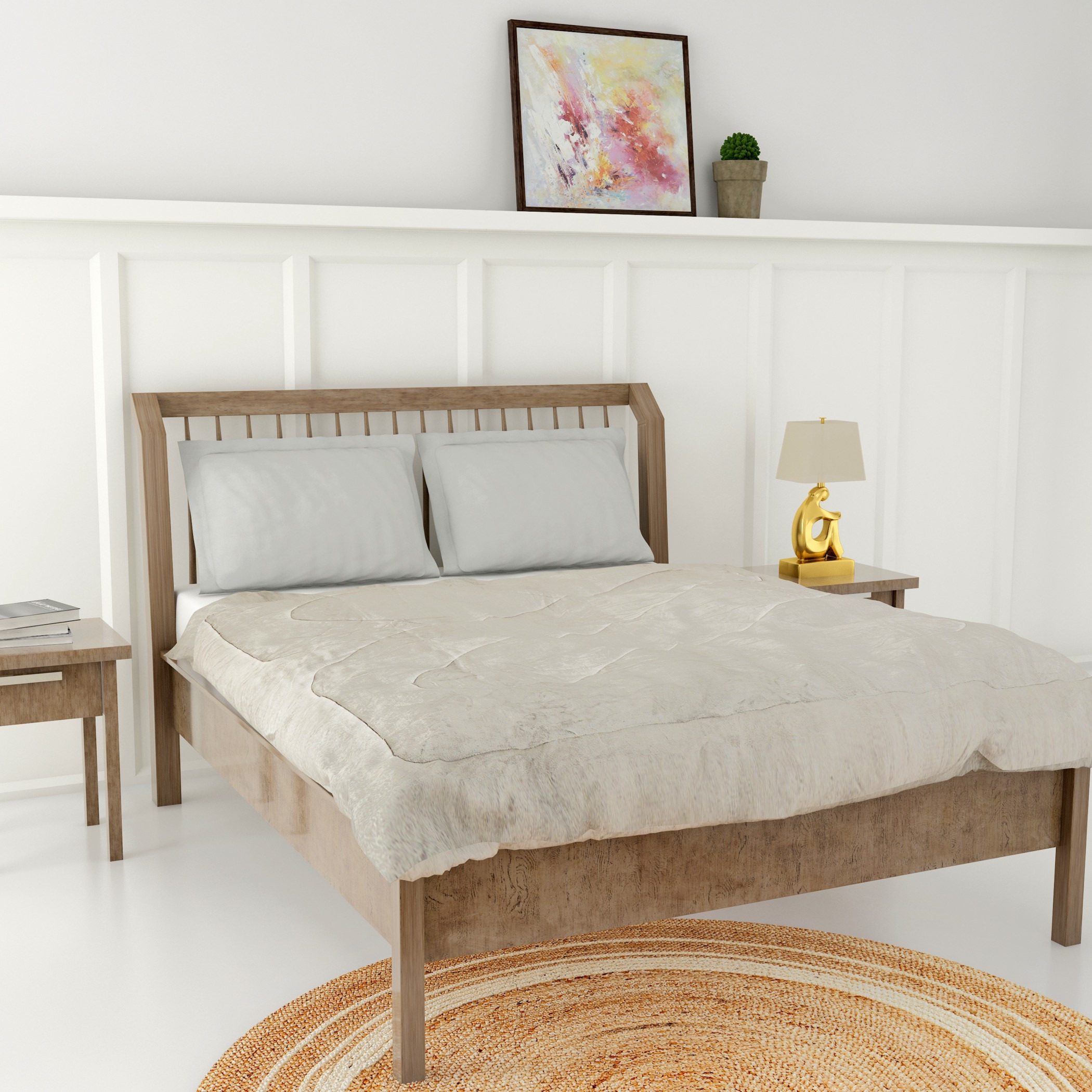 Textured 3-Piece Comforter Set - 240x260 cms-household-bedding-comfortersandbedspreads-comforters-image-2