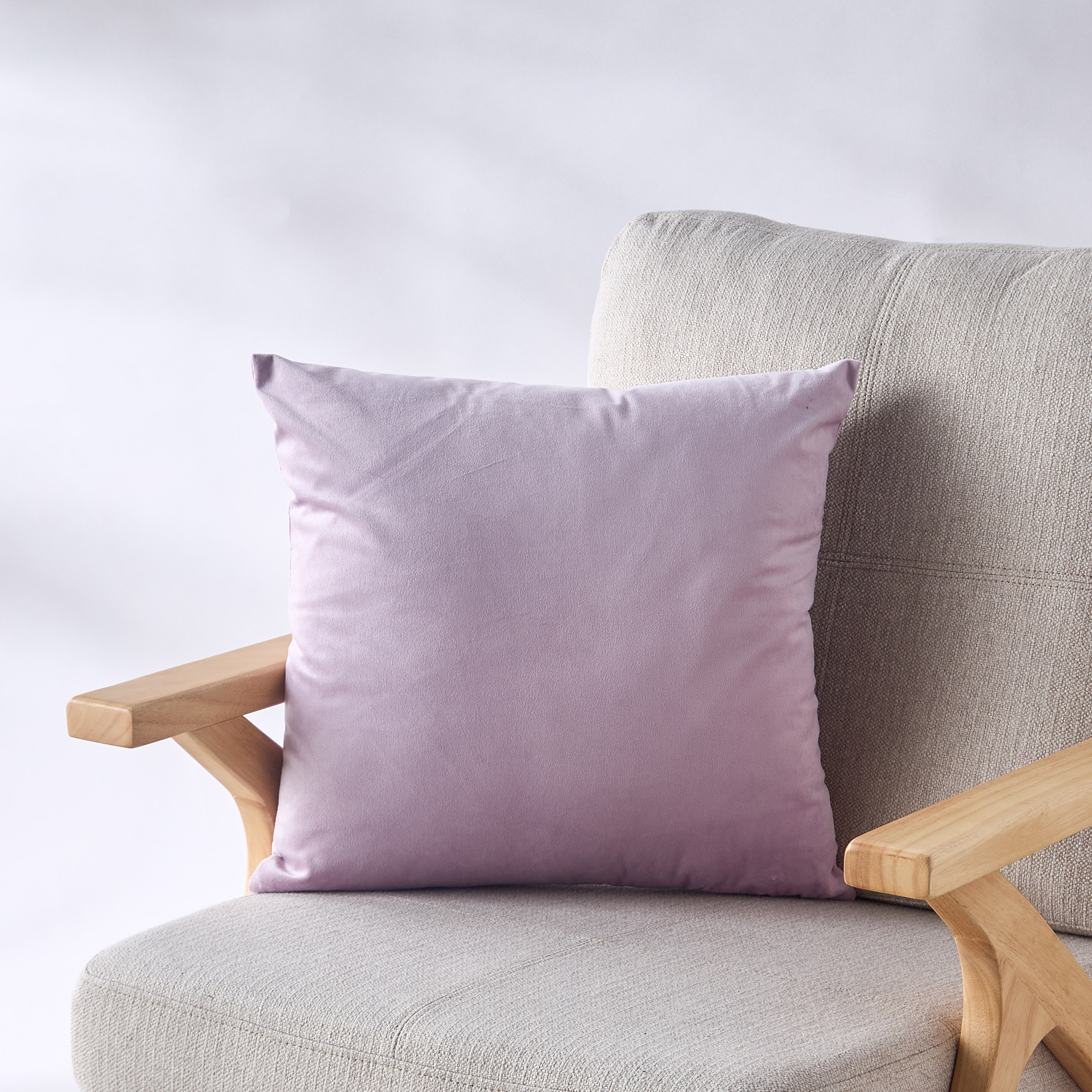Velvet Textured Decorative Filled Cushion - 45x45 cms-household-cushionsandthrows-filledcushions-decorativecushions-image-1