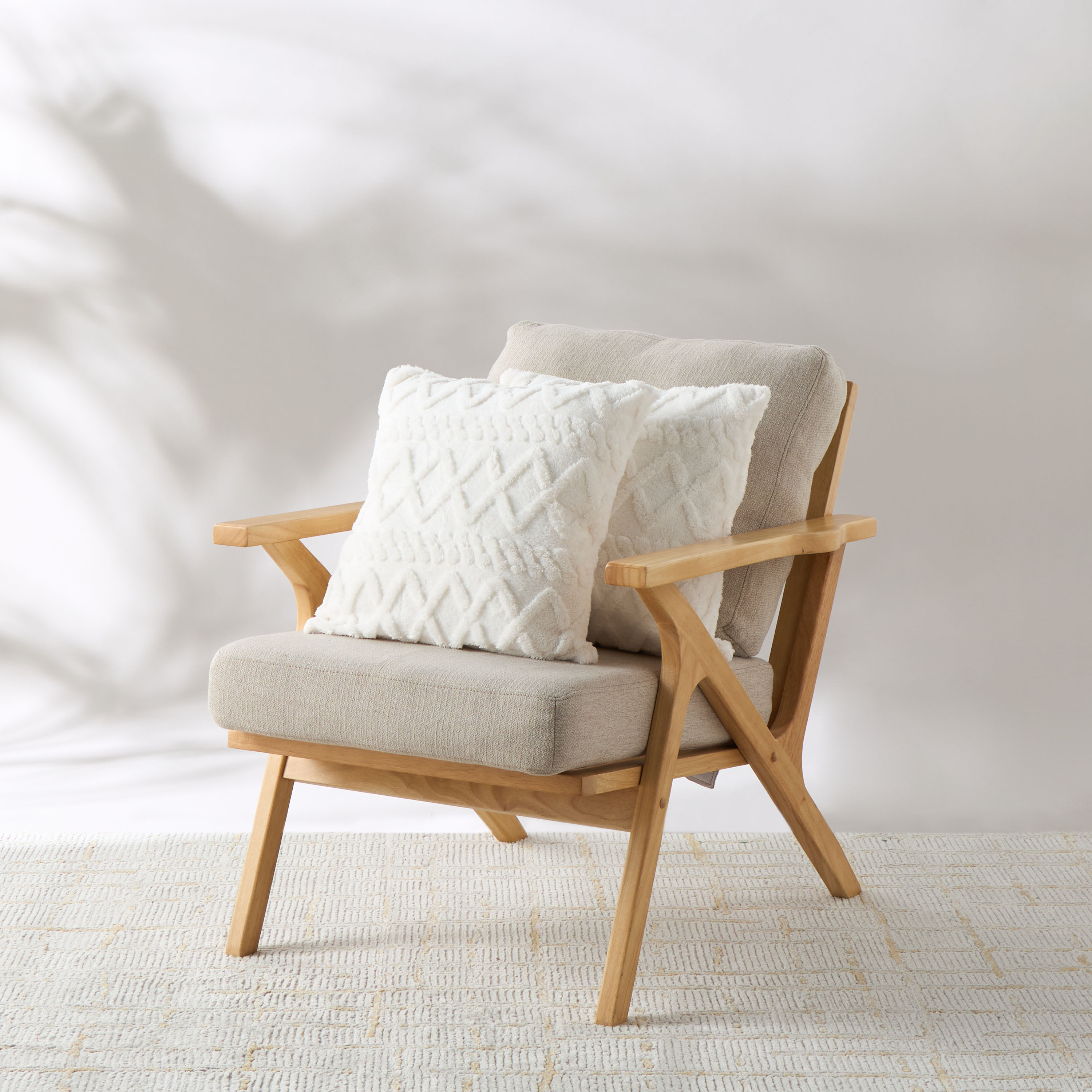 Textured 2-Piece Jacquard Faux Fur Filled Cushion Set-household-cushionsandthrows-filledcushions-decorativecushions-image-1