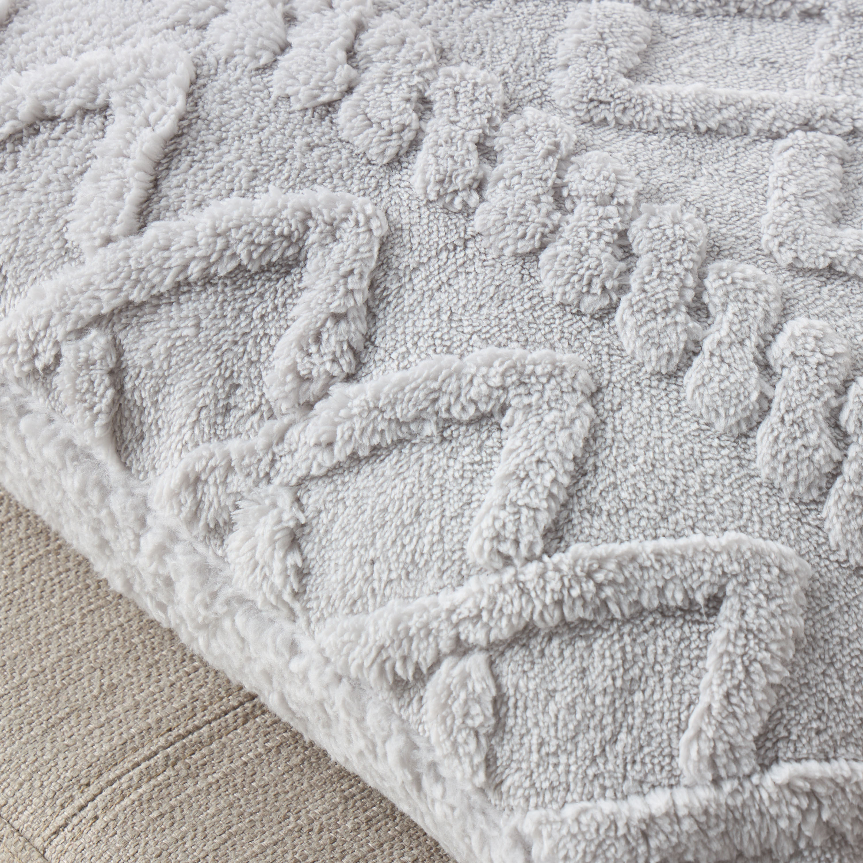 Textured Jacquard Faux Fur Filled Cushion - Set of 2-household-cushionsandthrows-filledcushions-decorativecushions-image-3