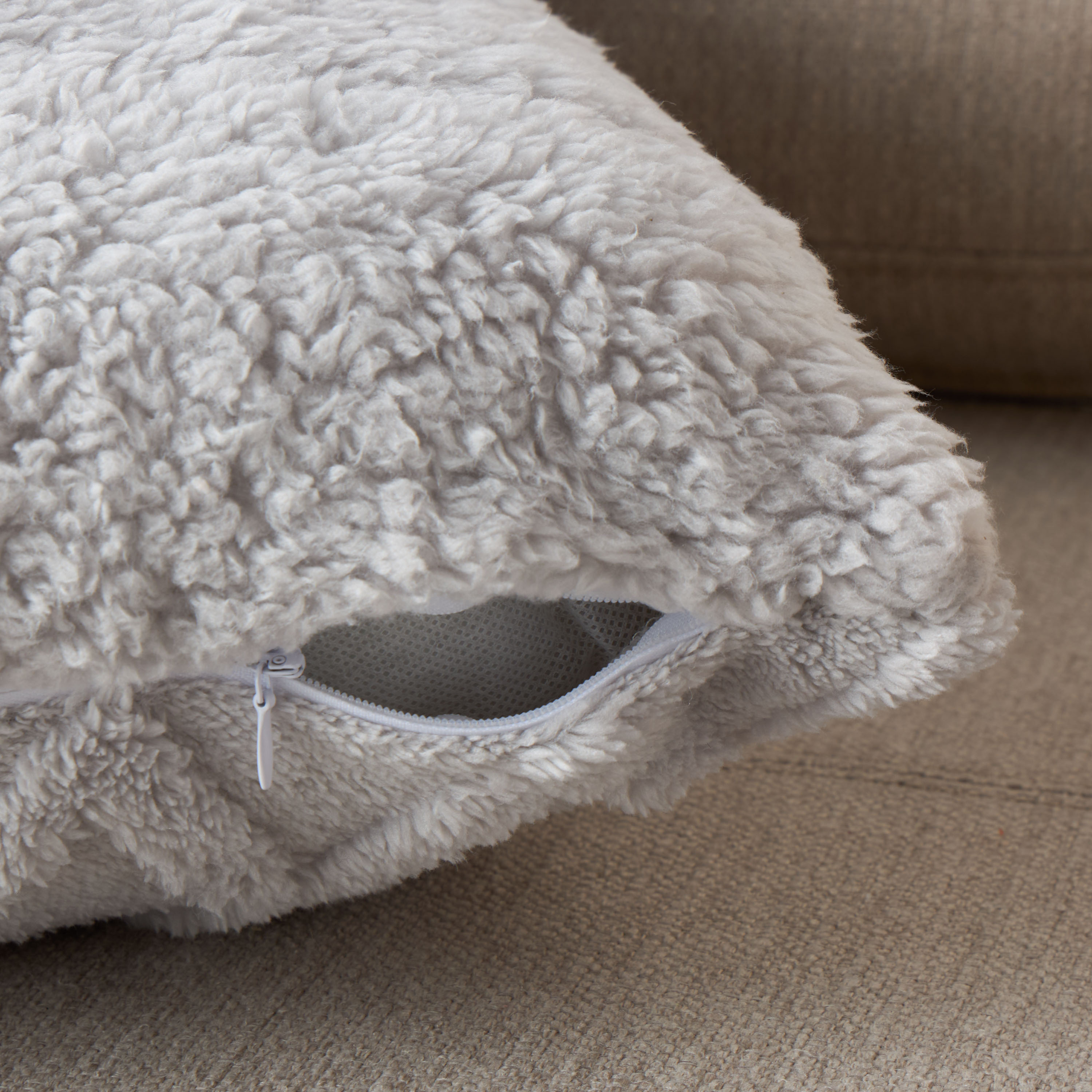 Textured Jacquard Faux Fur Filled Cushion - Set of 2-household-cushionsandthrows-filledcushions-decorativecushions-image-4