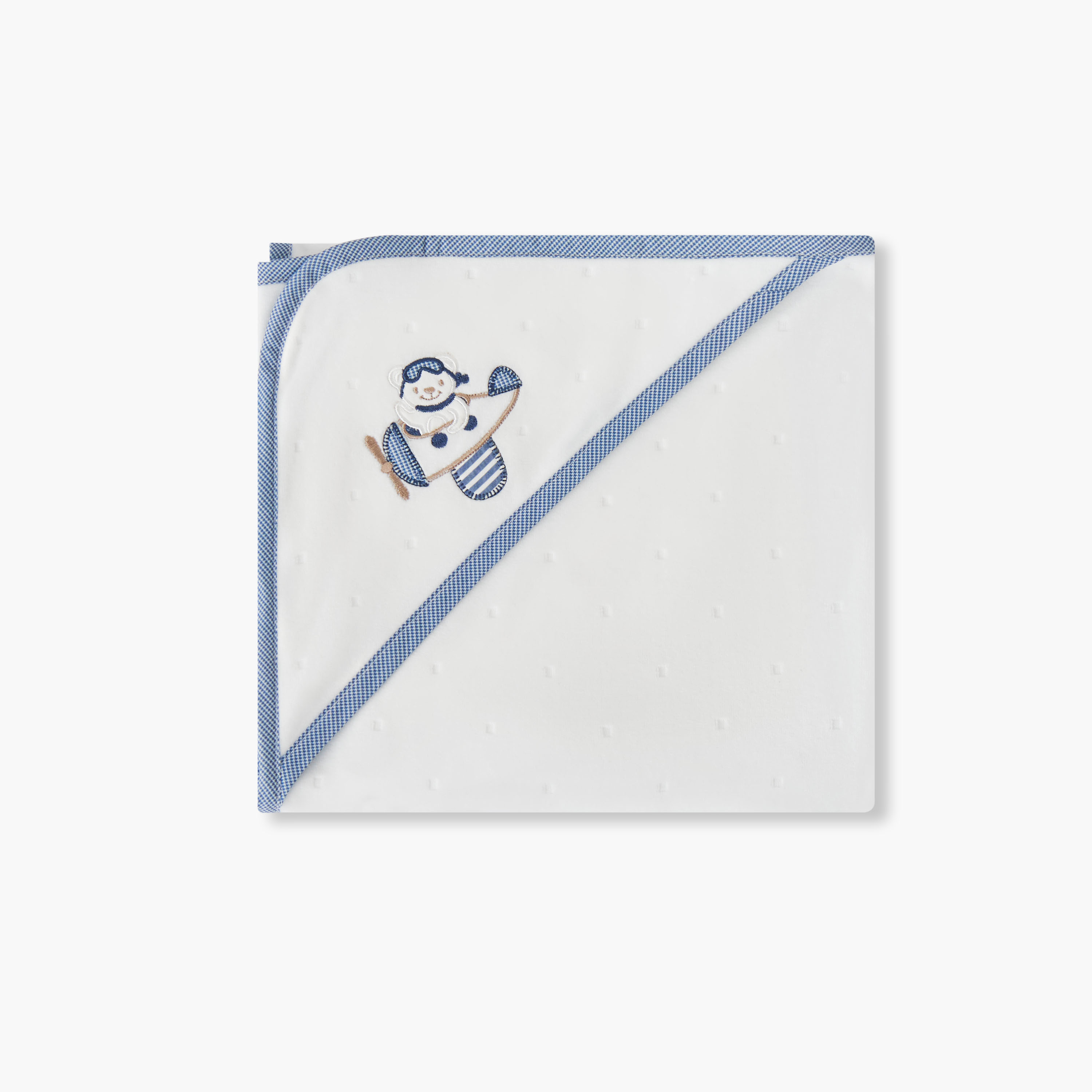 Giggles Receiving Blanket with Hood, 80x80 cm-baby-nursery-blanketsandswaddles-receivingblankets-image-3