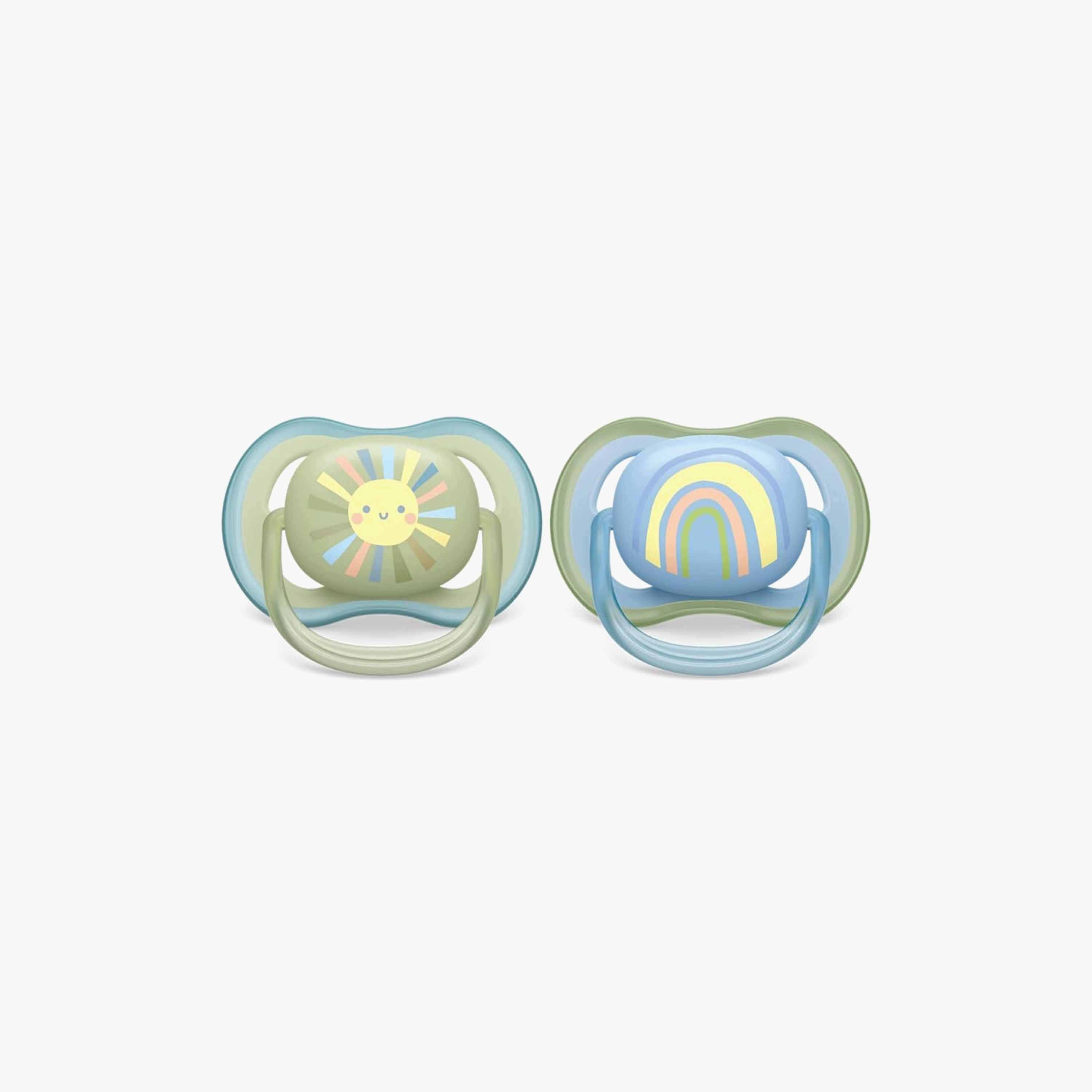 Pack of 2 Philips Avent Ultra Air Baby Pacifier with Orthodontic Design, 0-6 Months-baby-feeding-pacifiers-image-1