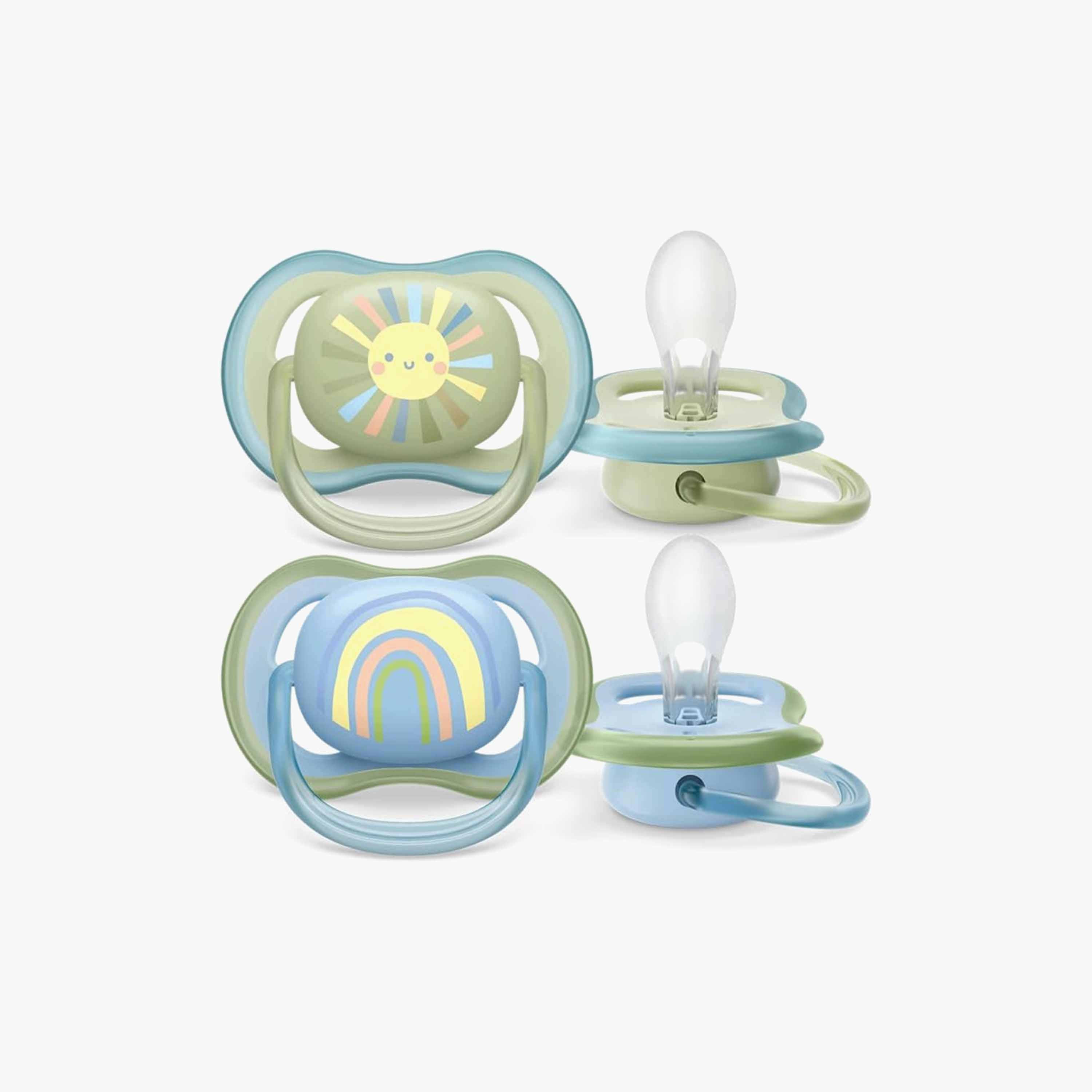 Pack of 2 Philips Avent Ultra Air Baby Pacifier with Orthodontic Design, 0-6 Months-baby-feeding-pacifiers-image-2