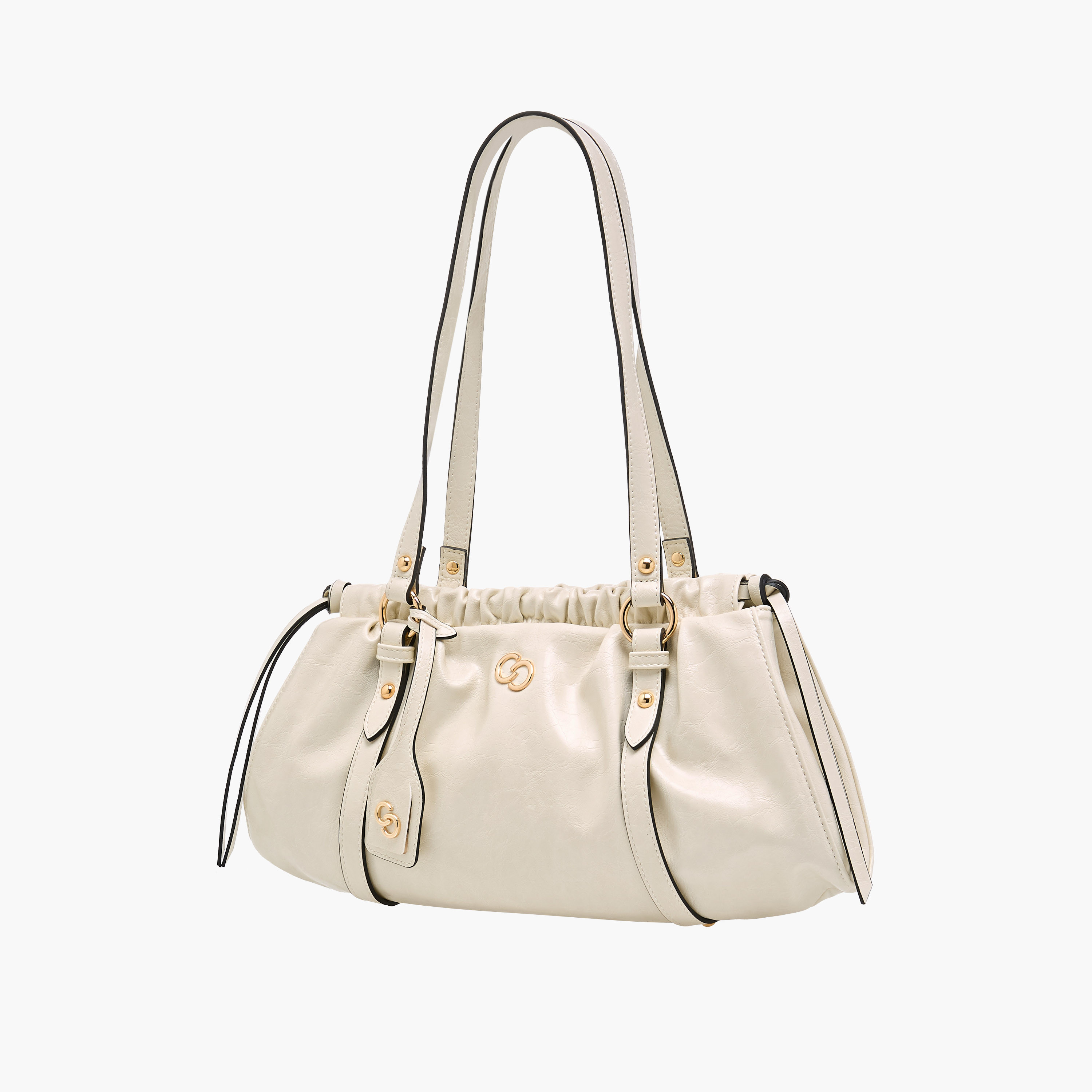 Celeste Solid Shoulder Bag with Ruched Detail-women-bagsandwallets-handbags-image-3