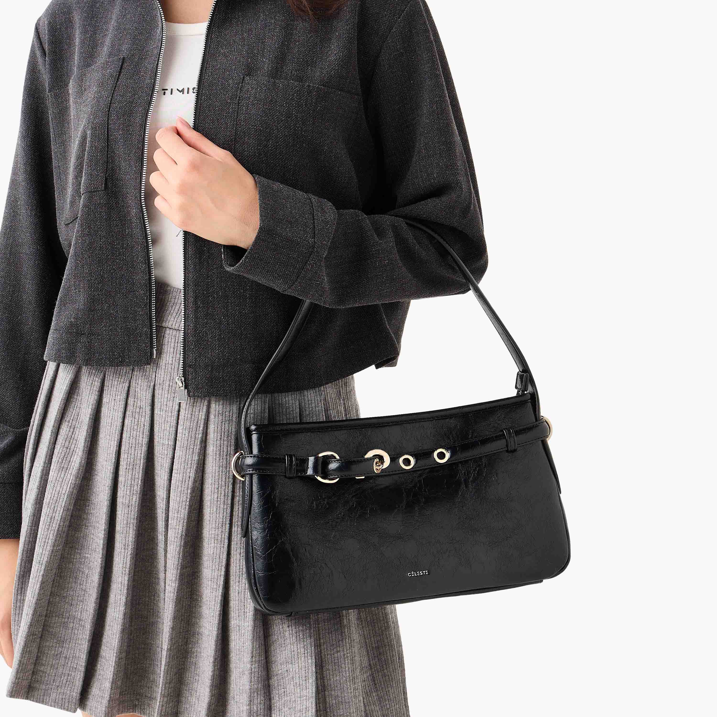 Celeste Solid Shoulder Bag with Double Handle-women-bagsandwallets-handbags-image-2