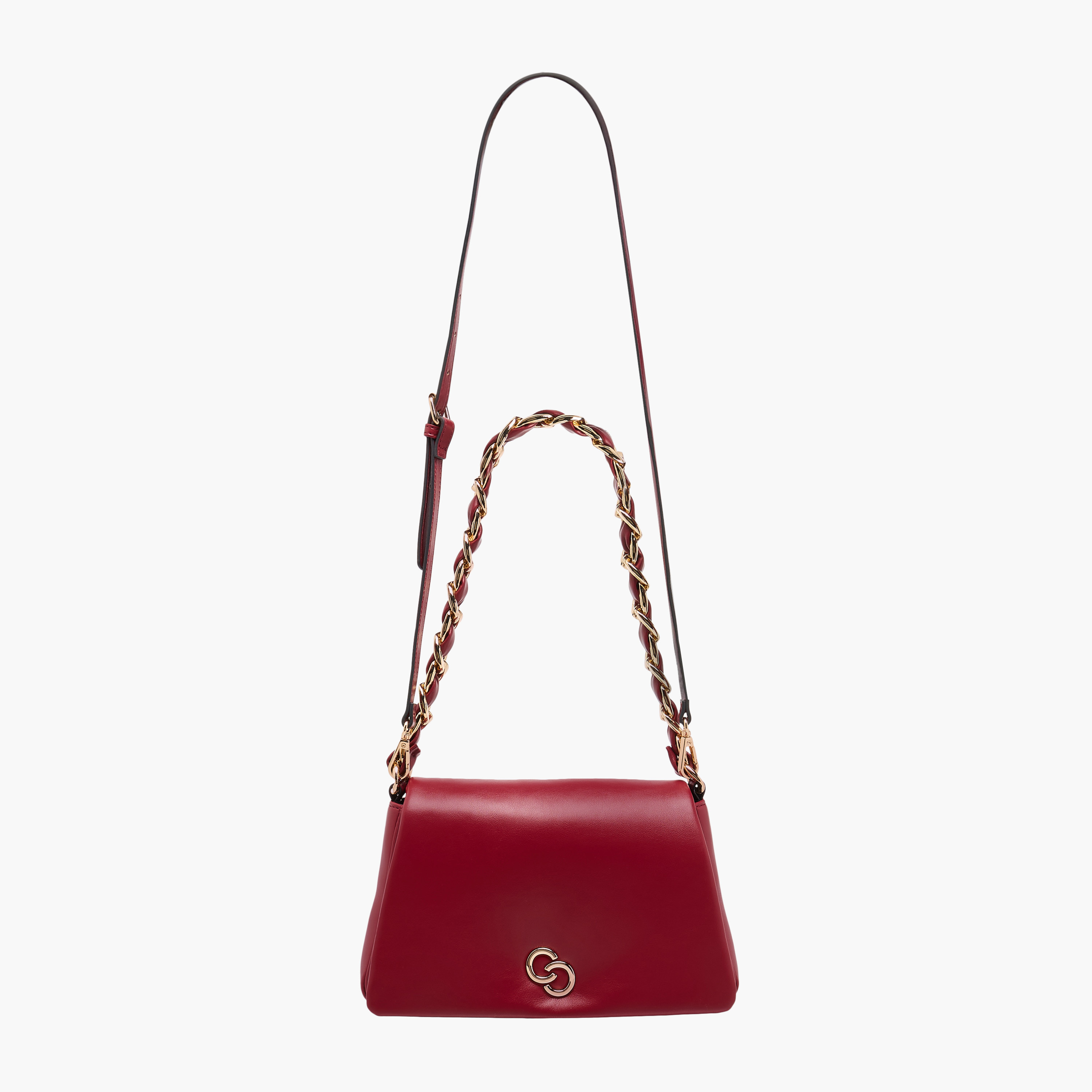 Celeste Solid Shoulder Bag with Chain Accent-women-bagsandwallets-handbags-image-3