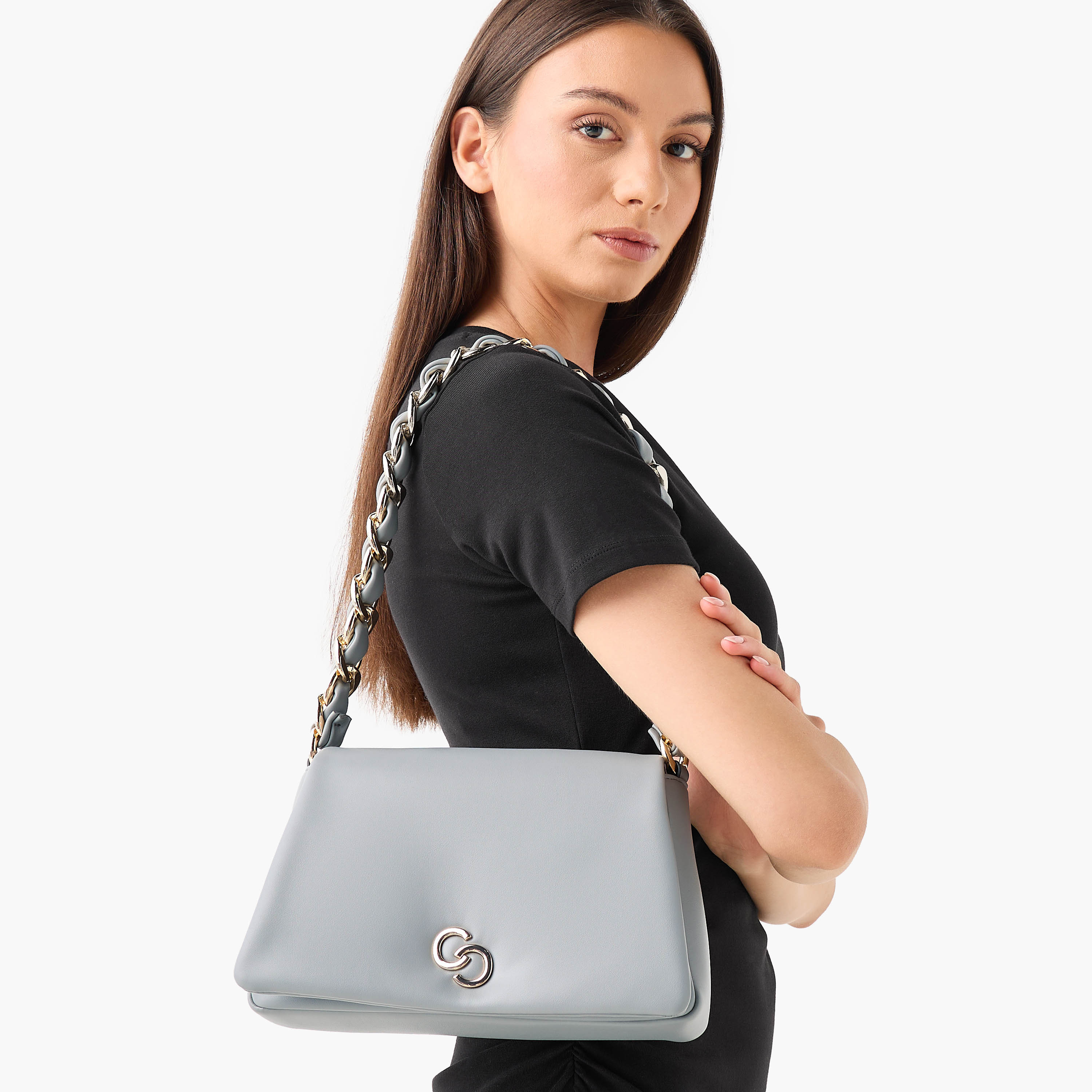 شنطة كتف سادة بتفاصيل سلسلة من سيليست-women-bagsandwallets-handbags-image-2