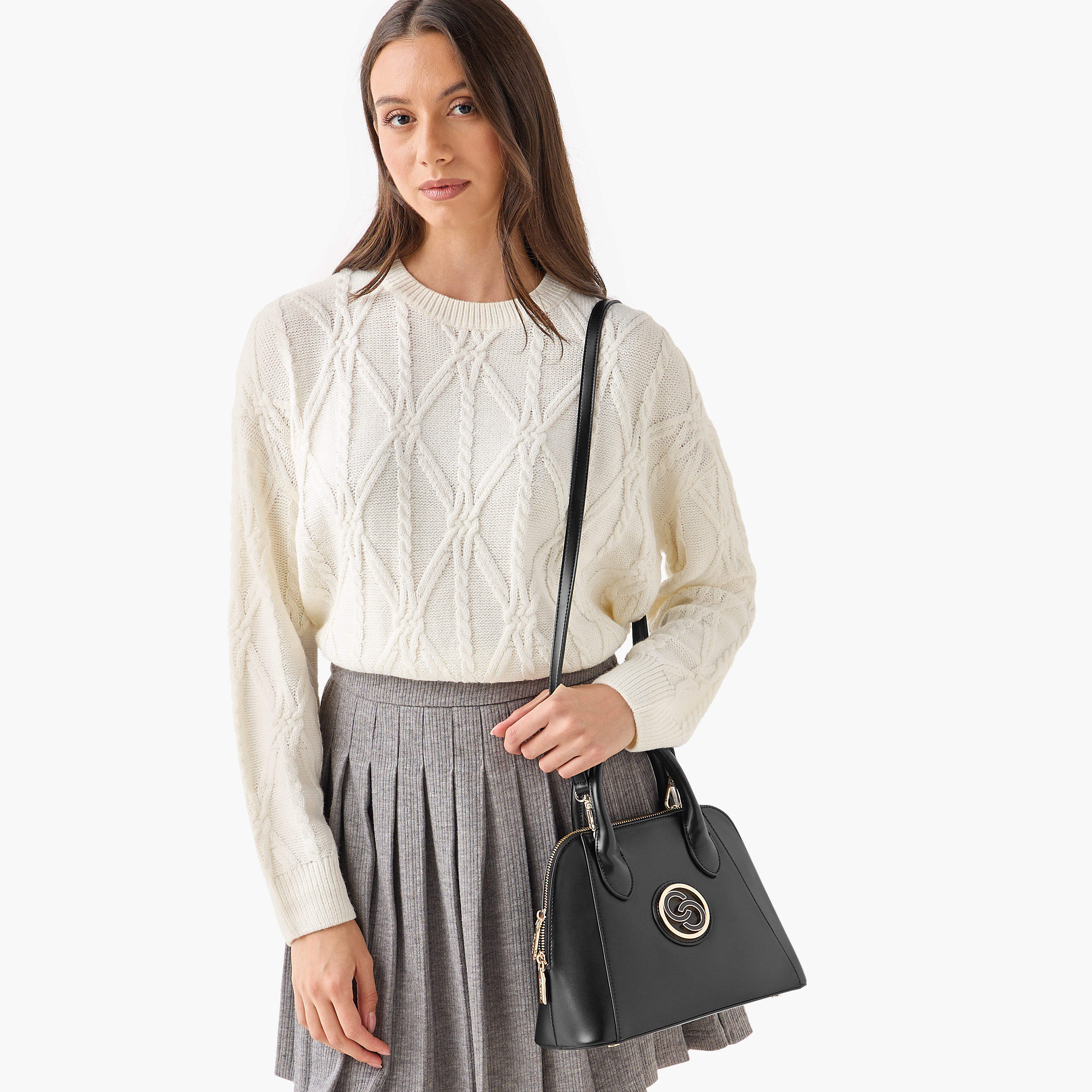 Celeste Logo Accent Tote Bag with Handle and Zip Closure-women-bagsandwallets-handbags-image-8