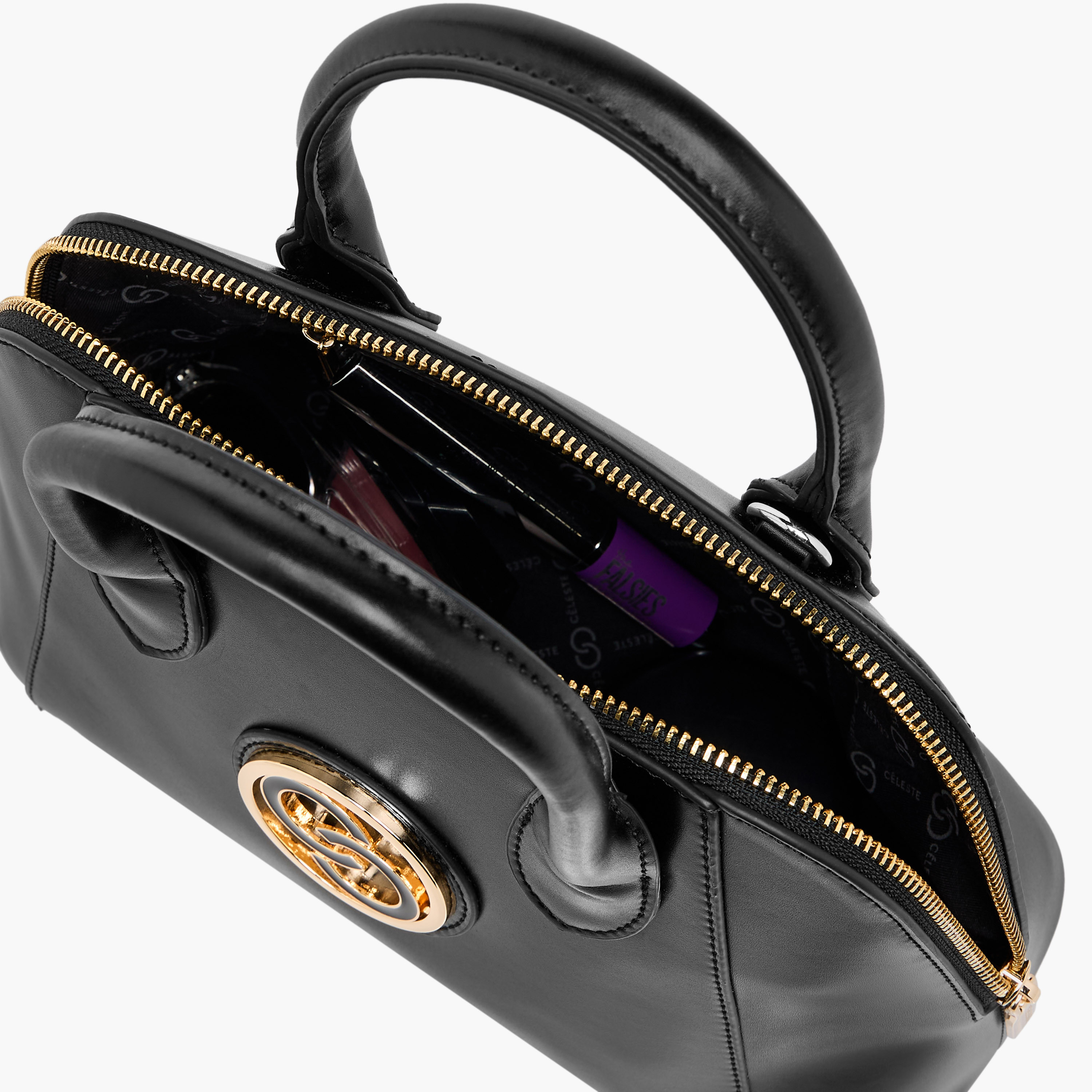 Celeste Logo Accent Tote Bag with Handle and Zip Closure-women-bagsandwallets-handbags-image-9
