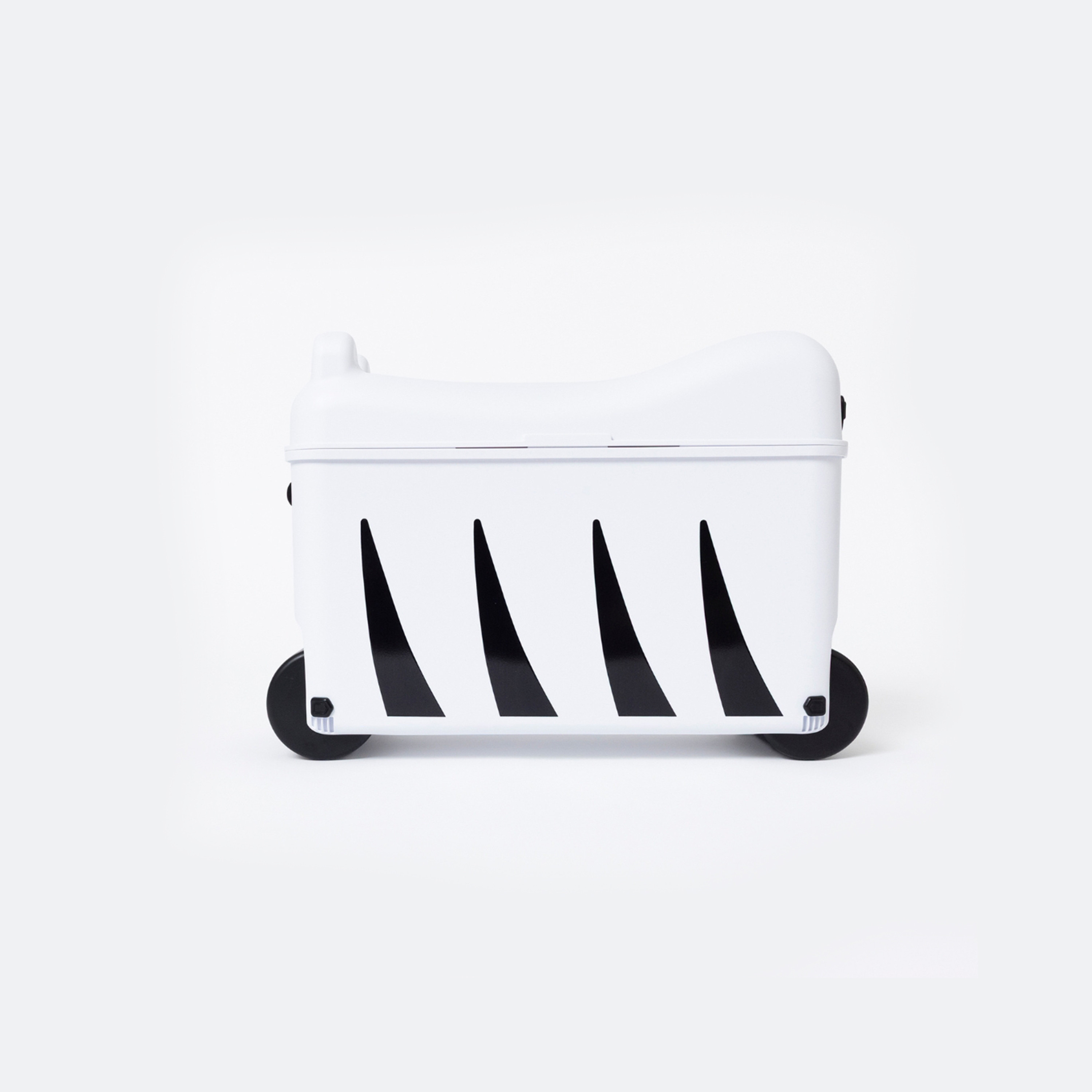 Little Rolla Top Loading Ride-On Suitcase - Zebra - White & Black-travel-kidstrolleyandbags-image-8