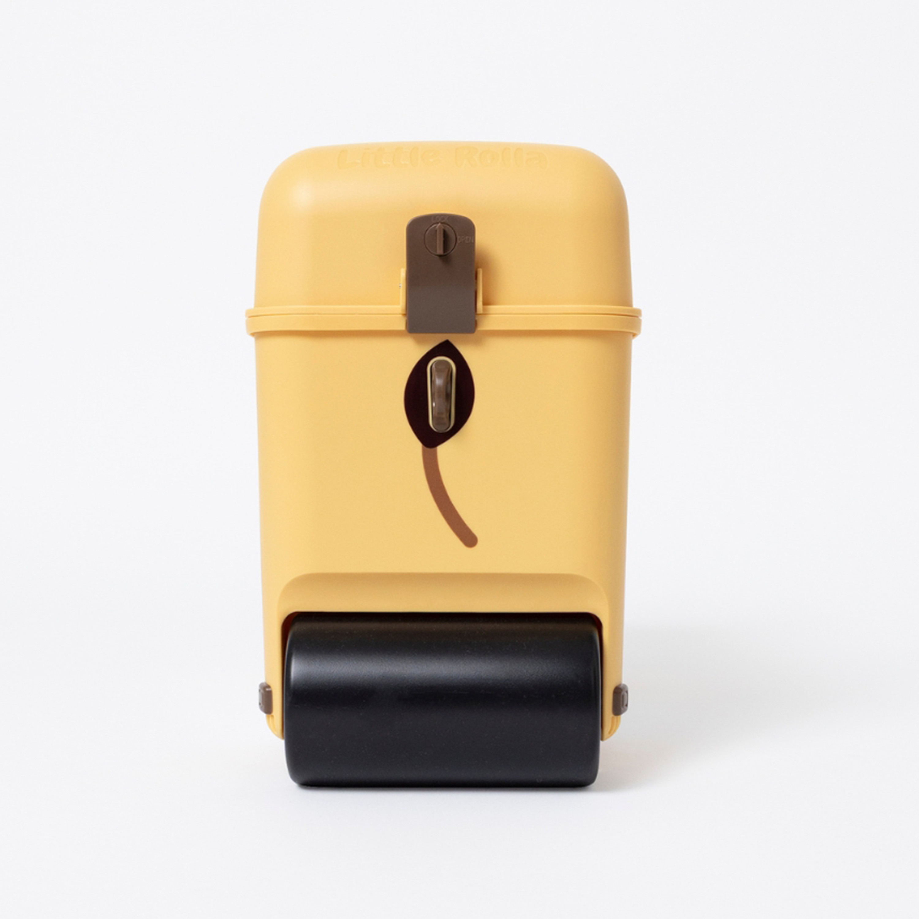 Little Rolla Top Loading Ride-On Suitcase - Lion - Yellow-travel-kidstrolleyandbags-image-7