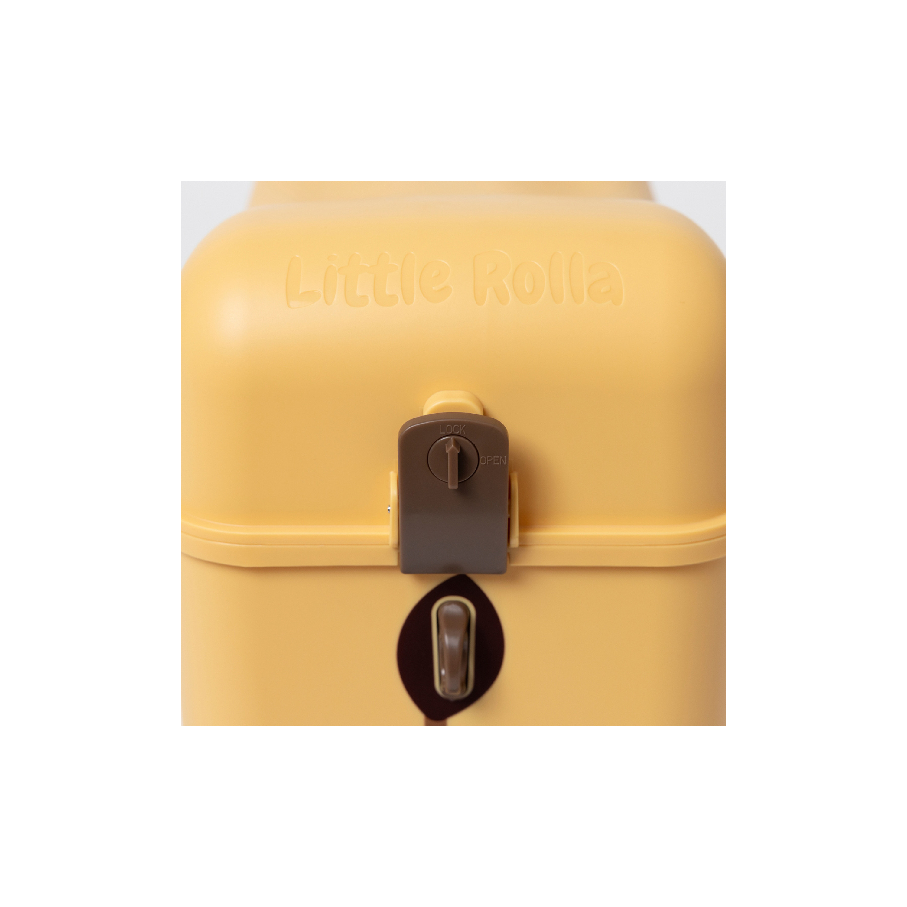 Little Rolla Top Loading Ride-On Suitcase - Lion - Yellow-travel-kidstrolleyandbags-image-8