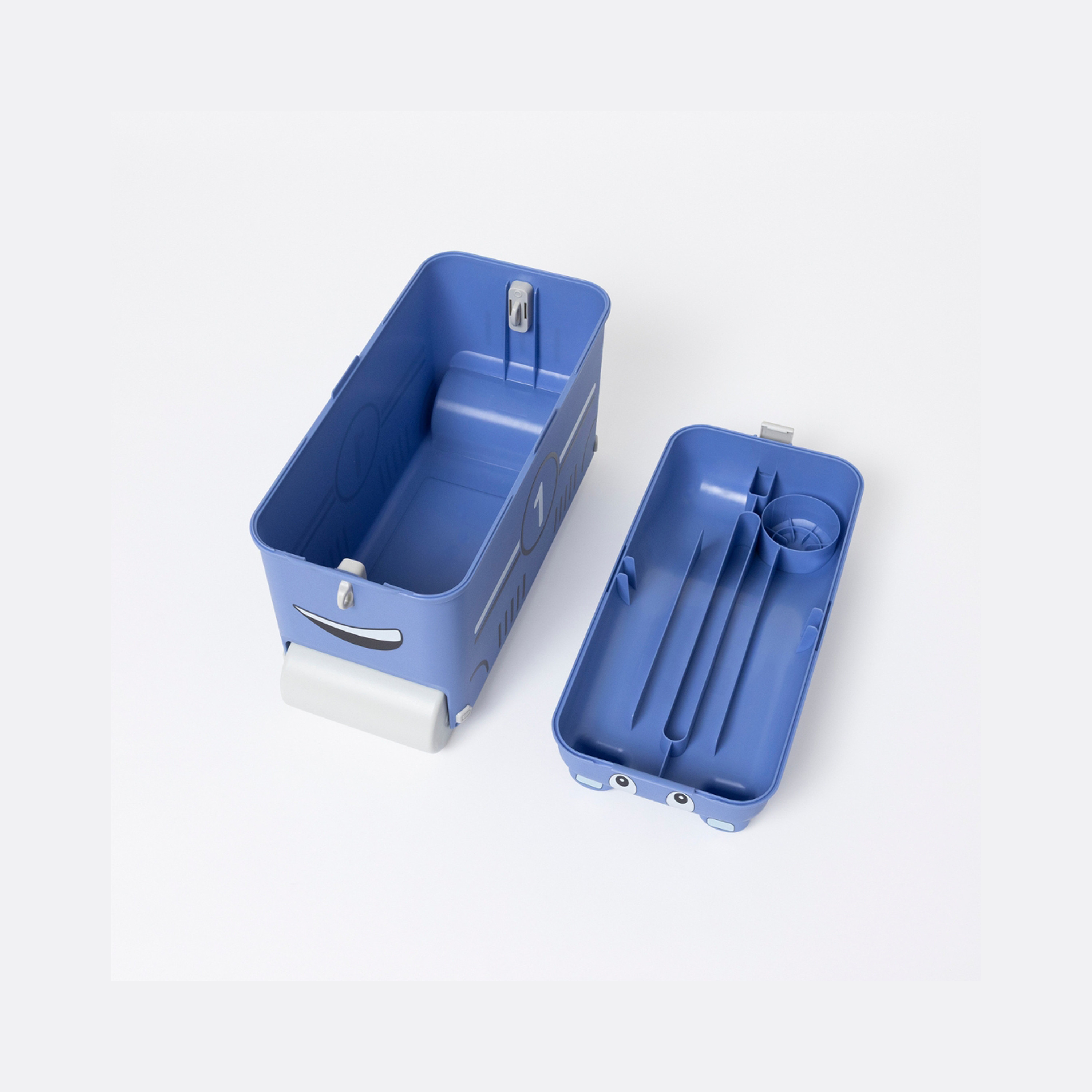 Little Rolla Top Loading Ride-On Suitcase - Car - Blue-travel-kidstrolleyandbags-image-10