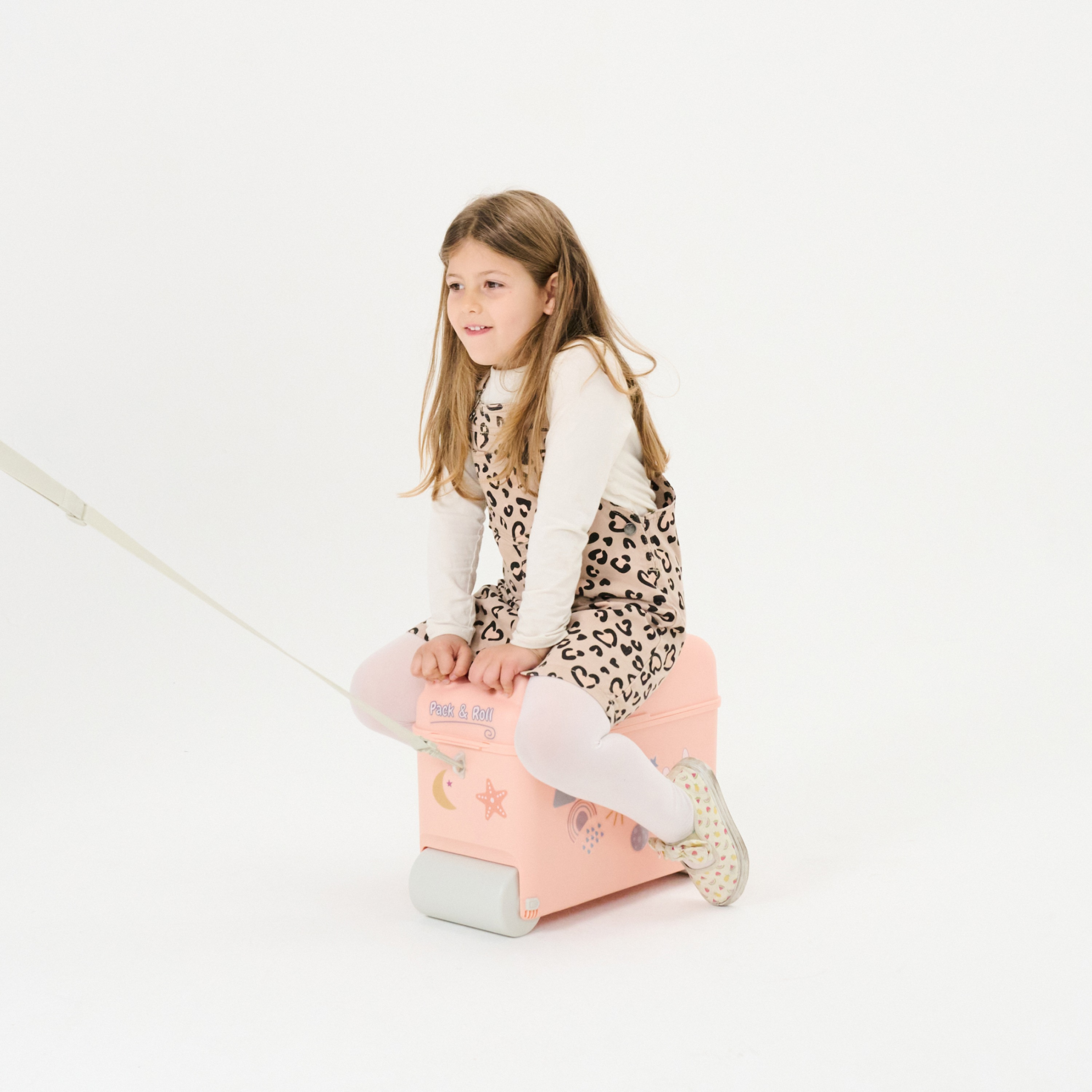 Little Rolla Top Loading Ride-On Suitcase - Dusty Pink-travel-kidstrolleyandbags-image-5