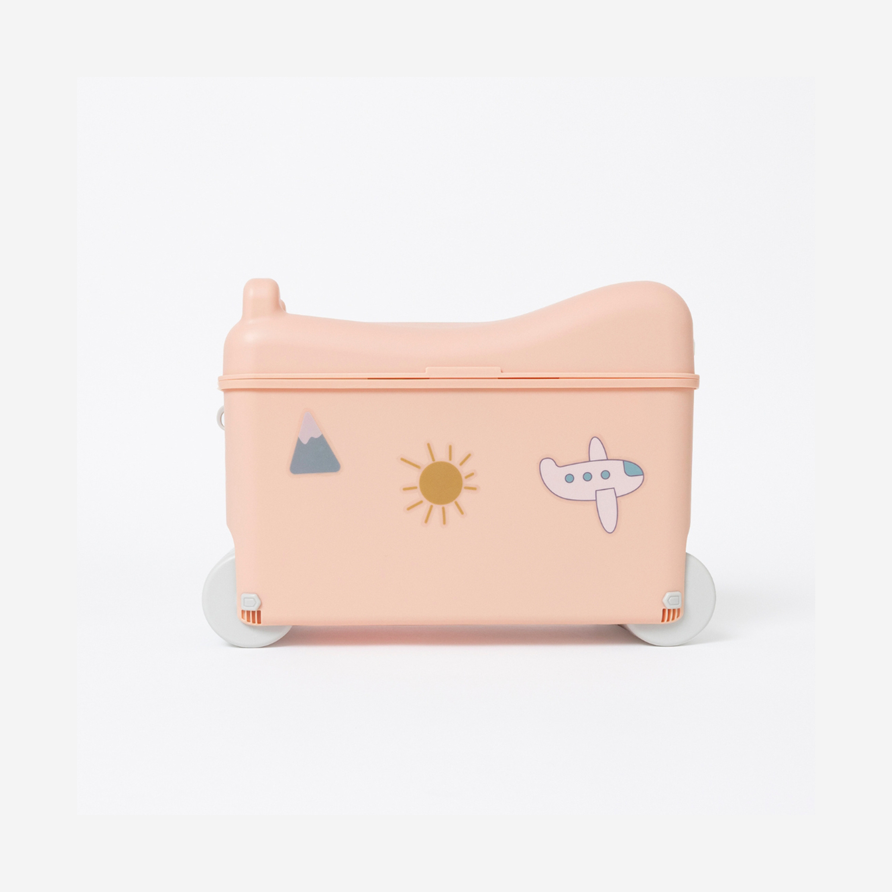 Little Rolla Top Loading Ride-On Suitcase - Dusty Pink-travel-kidstrolleyandbags-image-7