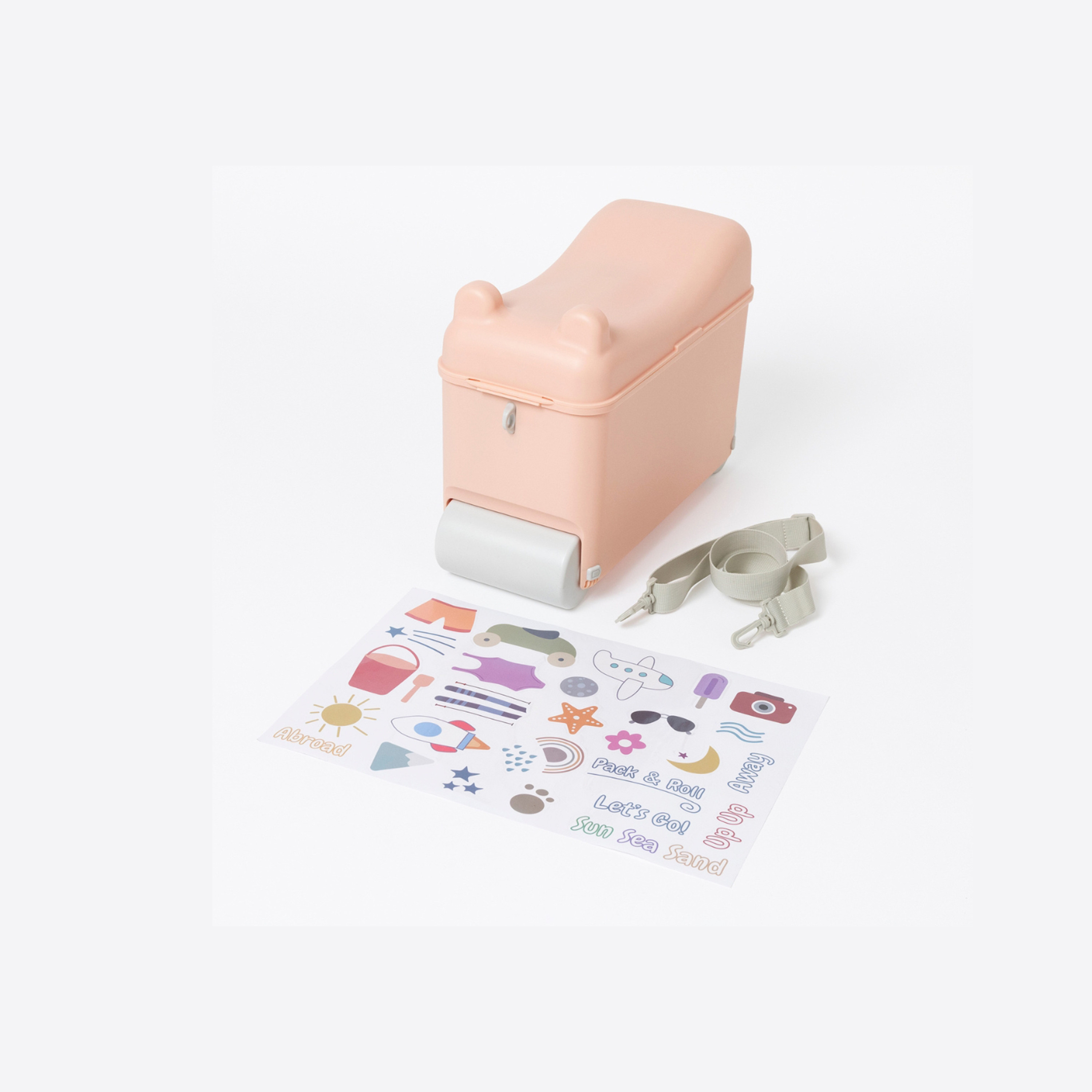 Little Rolla Top Loading Ride-On Suitcase - Dusty Pink-travel-kidstrolleyandbags-image-8