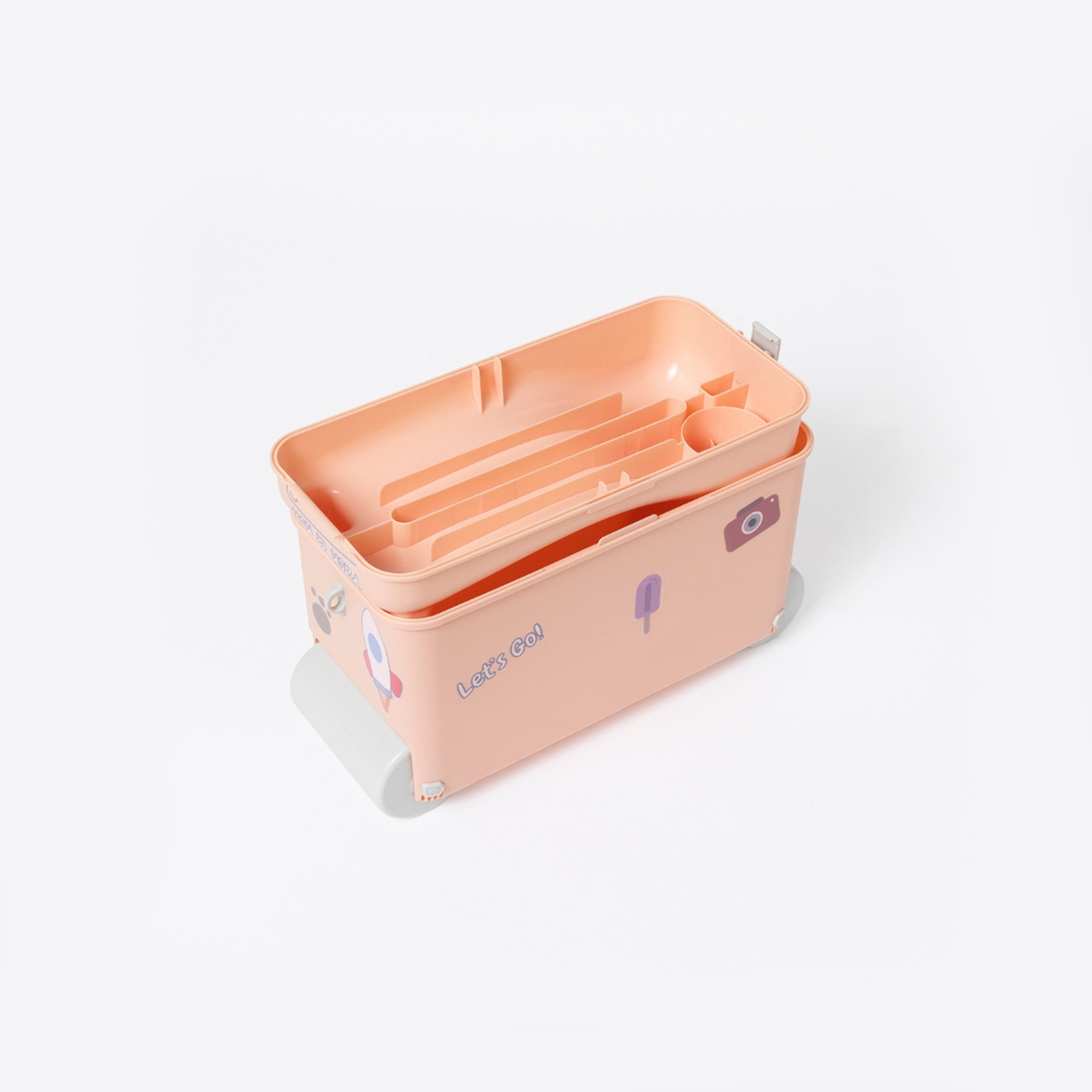 Little Rolla Top Loading Ride-On Suitcase - Dusty Pink-travel-kidstrolleyandbags-image-9