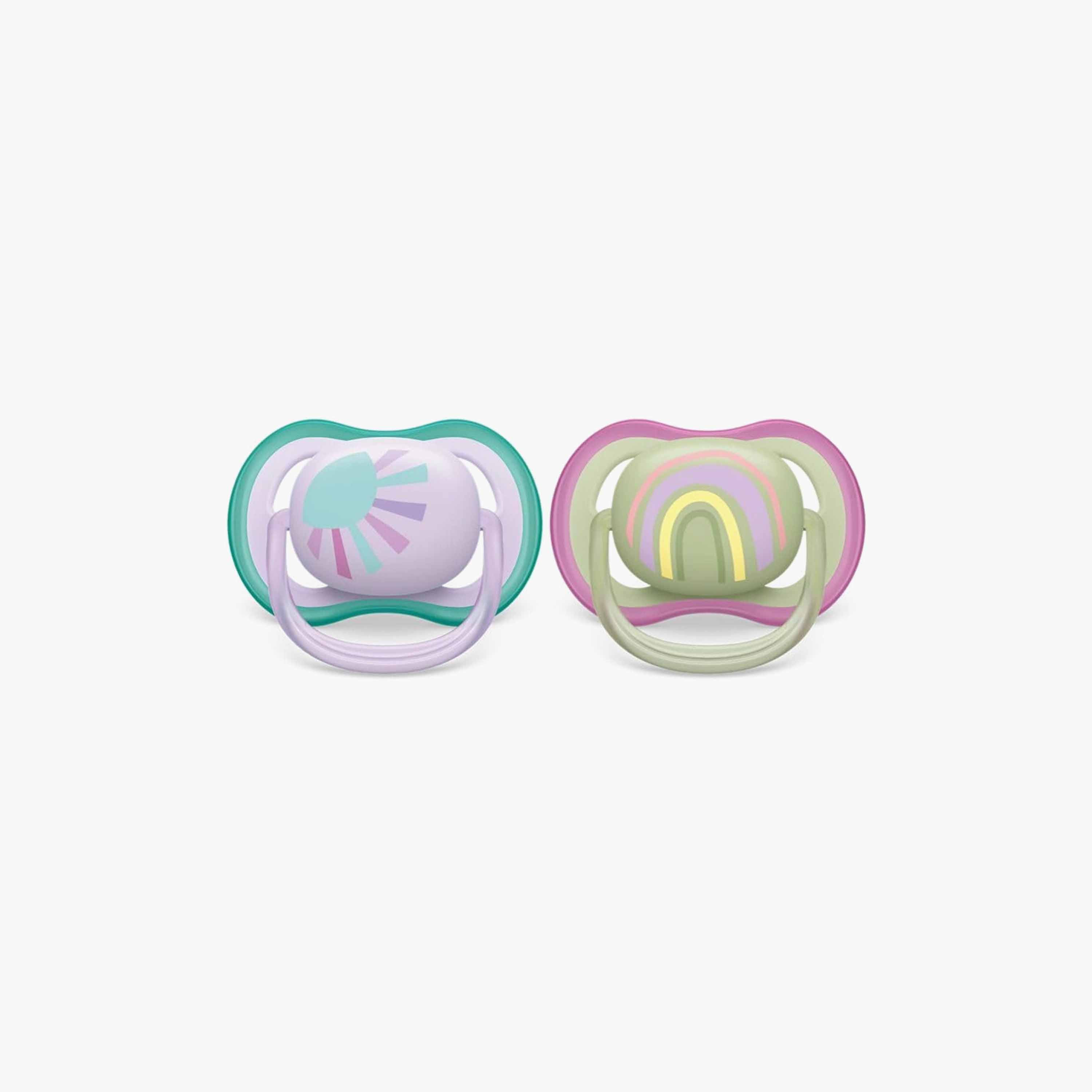 Pack of 2 Philips Avent Ultra Air Baby Pacifier with Orthodontic Design, 0-6 Months-baby-feeding-pacifiers-image-1