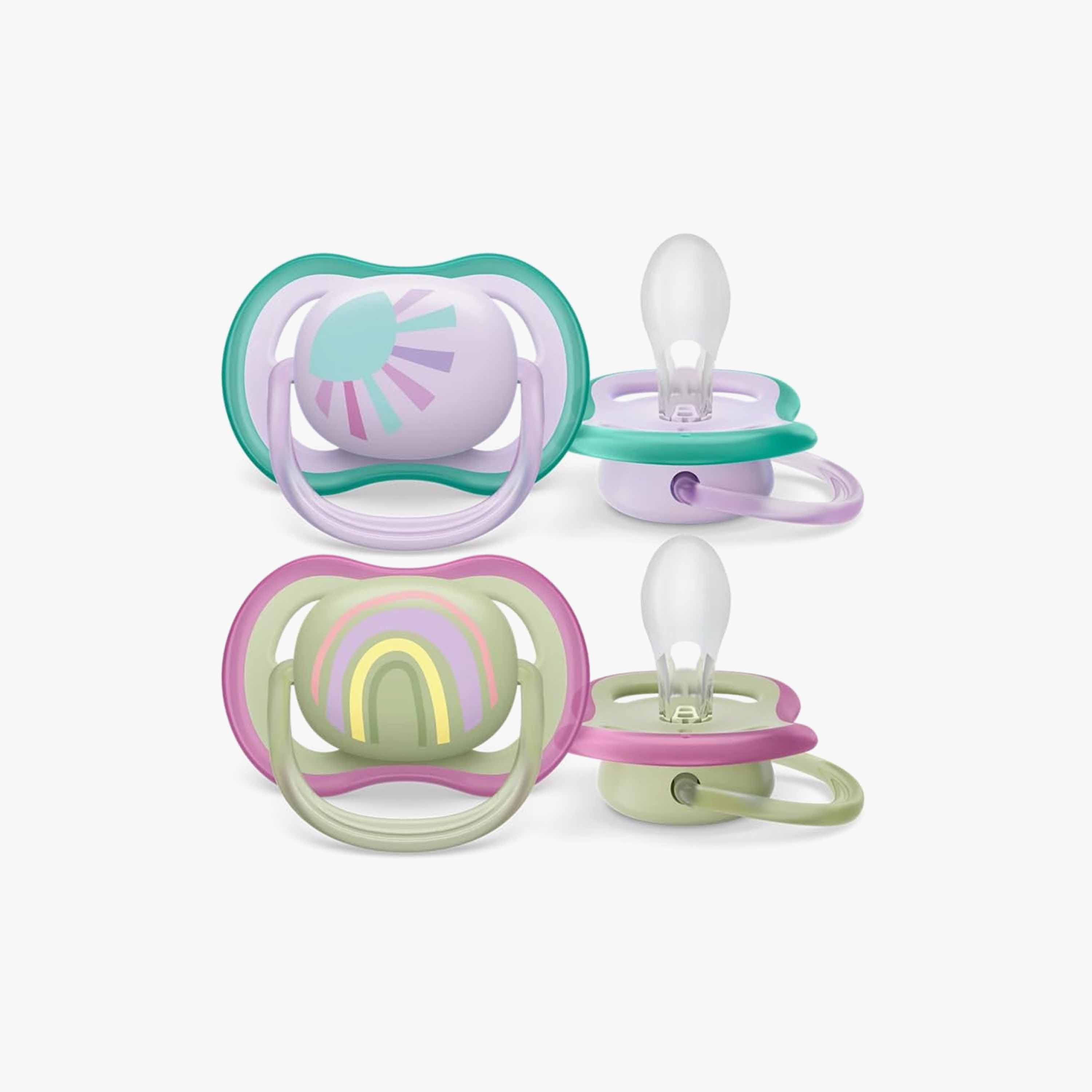 Pack of 2 Philips Avent Ultra Air Baby Pacifier with Orthodontic Design, 0-6 Months-baby-feeding-pacifiers-image-2