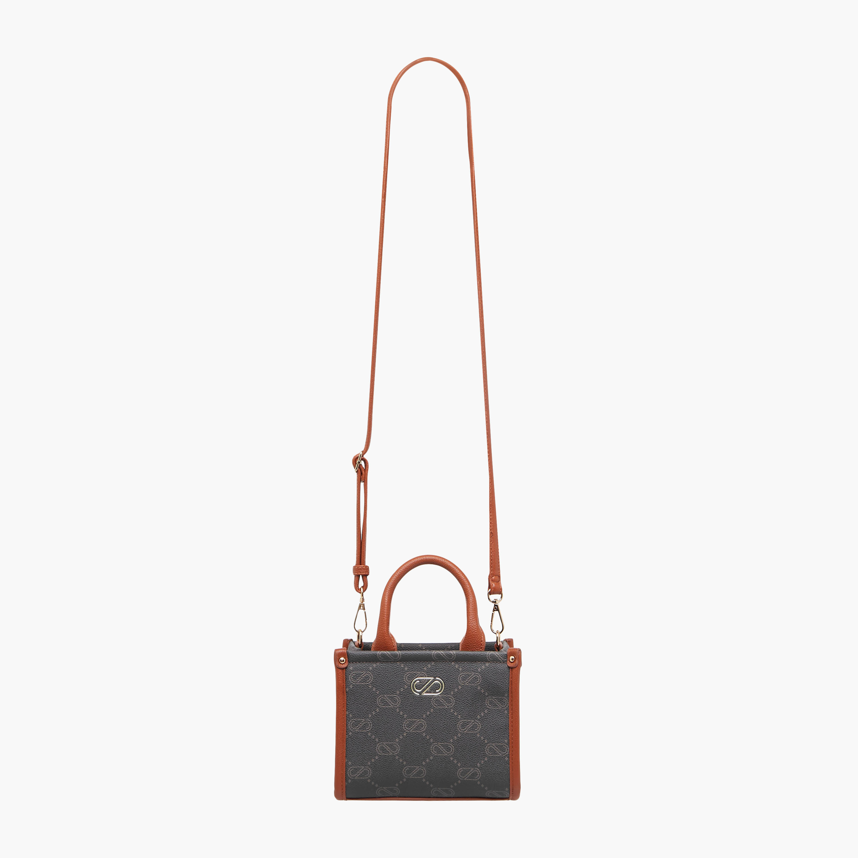 شنطة كروس بودي بحزام قابل للتعديل وطبعات مونوجرام من ساشا-women-bagsandwallets-handbags-image-3