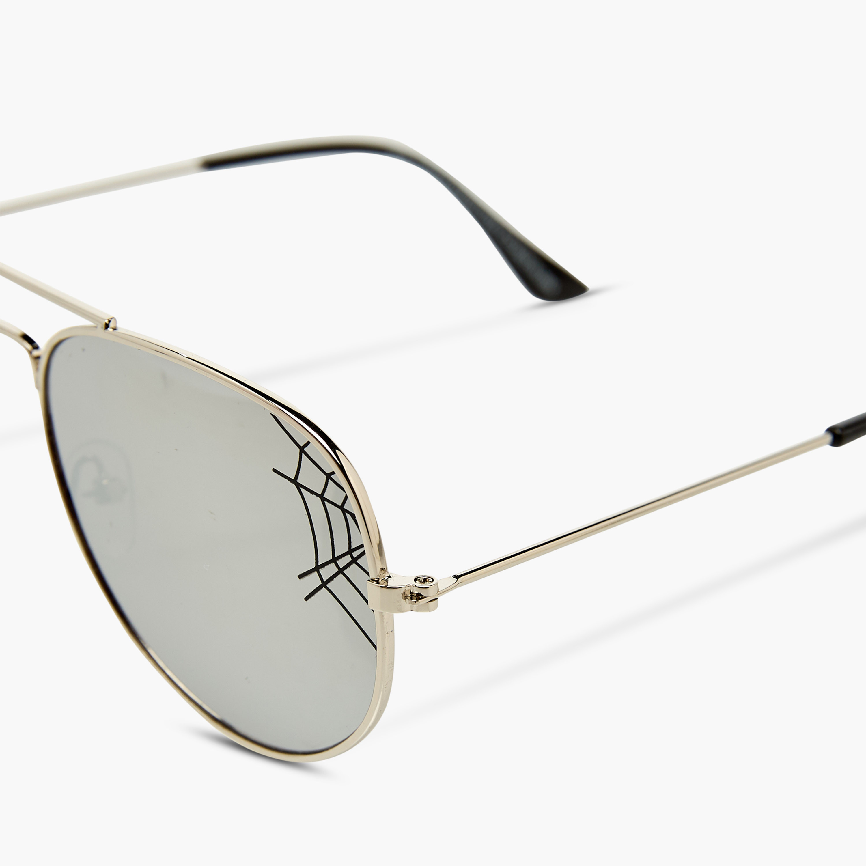 Spider-Man Print Aviator Sunglasses with Nose Pads-boys-accessories-sunglasses-image-4